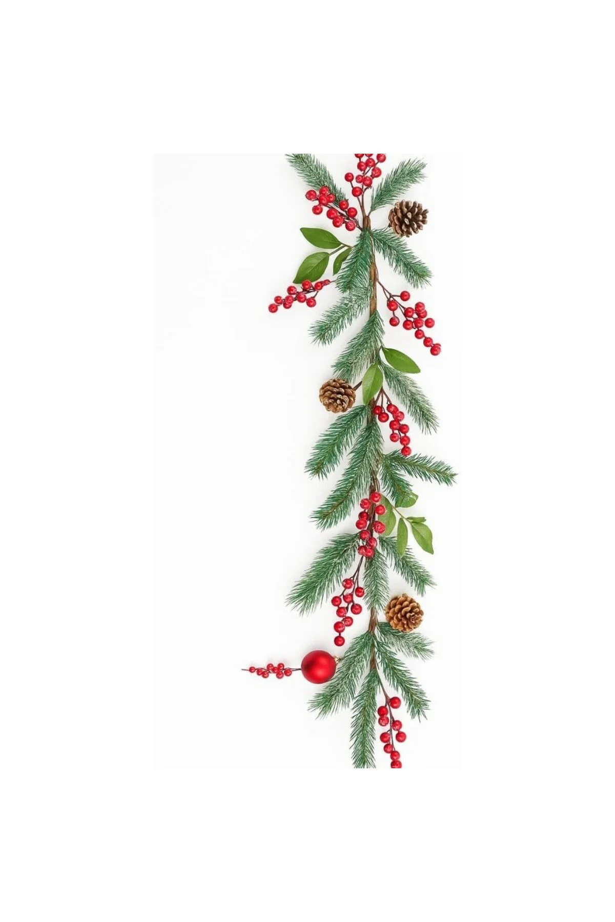 Yılbaşı Çam Ağacı Süsü Çam Dalı Kozalak Kokinalı 120 cm