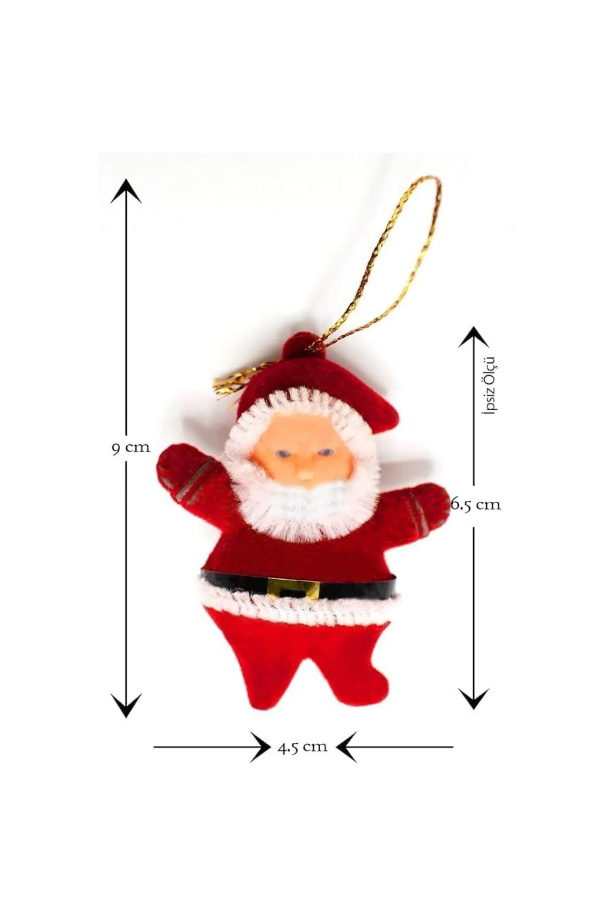 Yılbaşı Çam Ağacı Süsü Noel Baba 6'lı 6,5cm