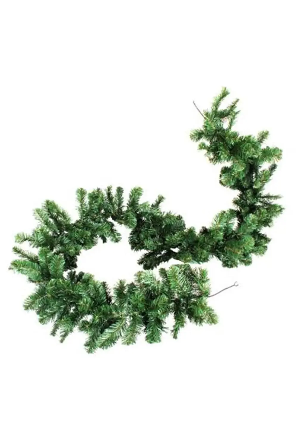 Yılbaşı Dekorasyon Süsleme Dallı Garland 270 cm Çam Dalı Yeşil Ga