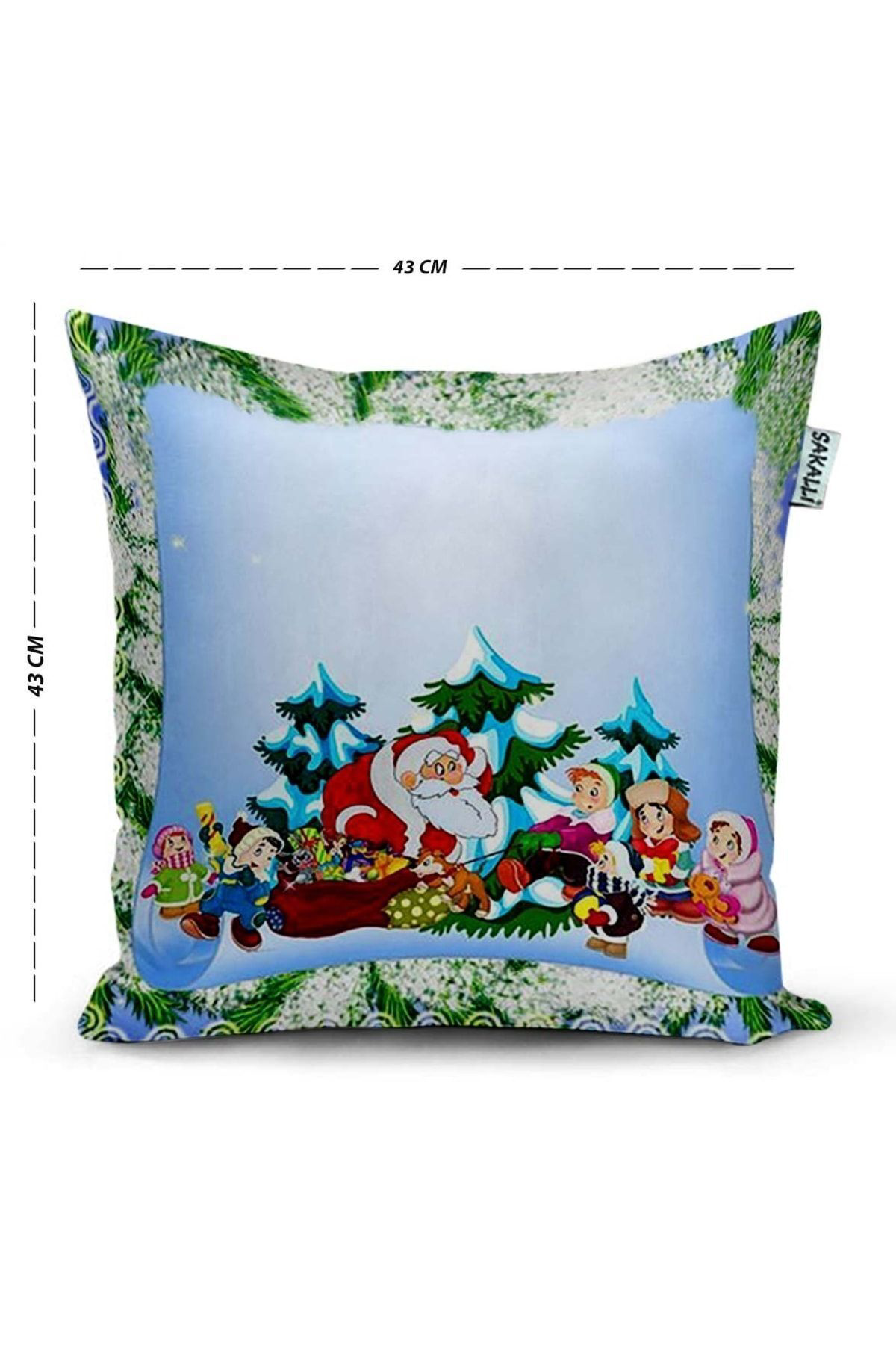 Yılbaşı Desenli 3d Baskılı Kırlent