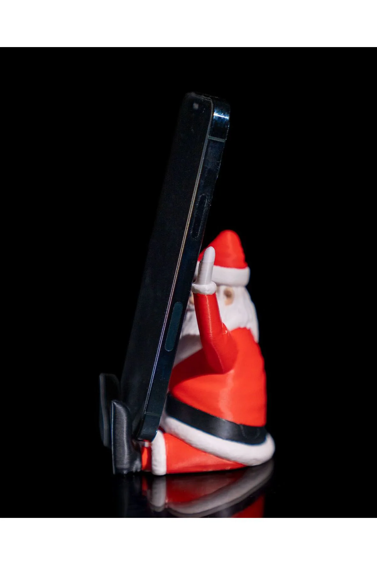 Yılbaşı Hediyesi Telefon Standı Noel Baba Masaüstü Telefon Standı 10CM