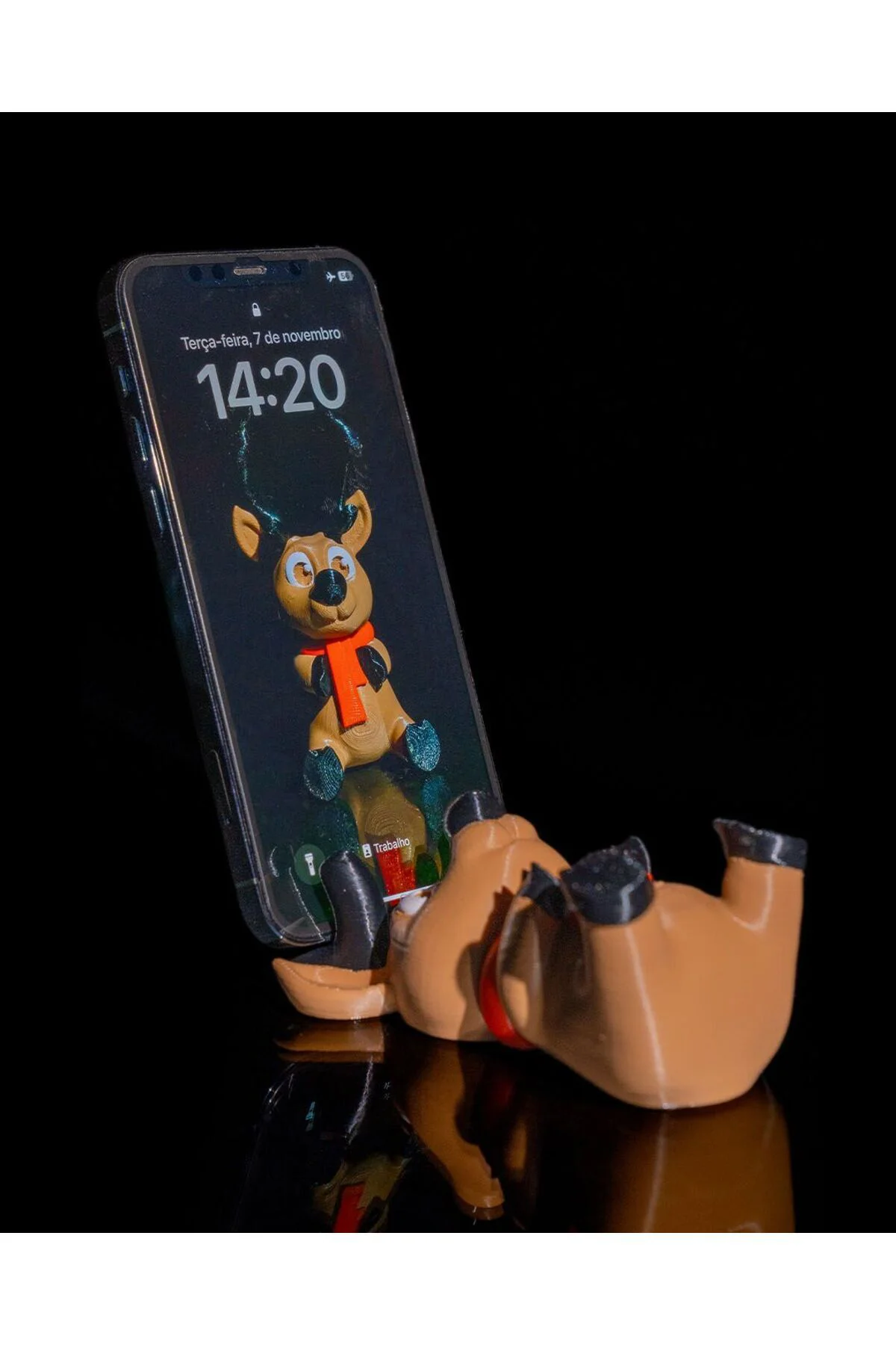Yılbaşı Hediyesi Telefon Standı Ren Geyiği Masaüstü Telefon Standı 17CM