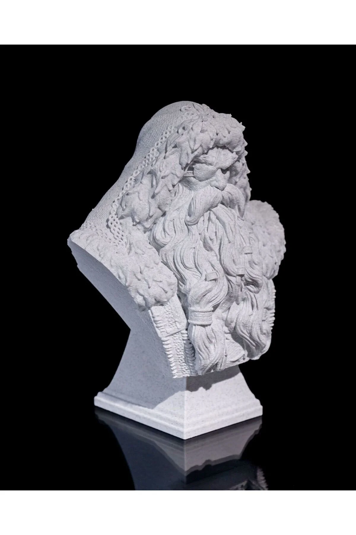 Yılbaşı İskandinav Noel Baba Büst 15CM, şık ve dekoratif ev süsü