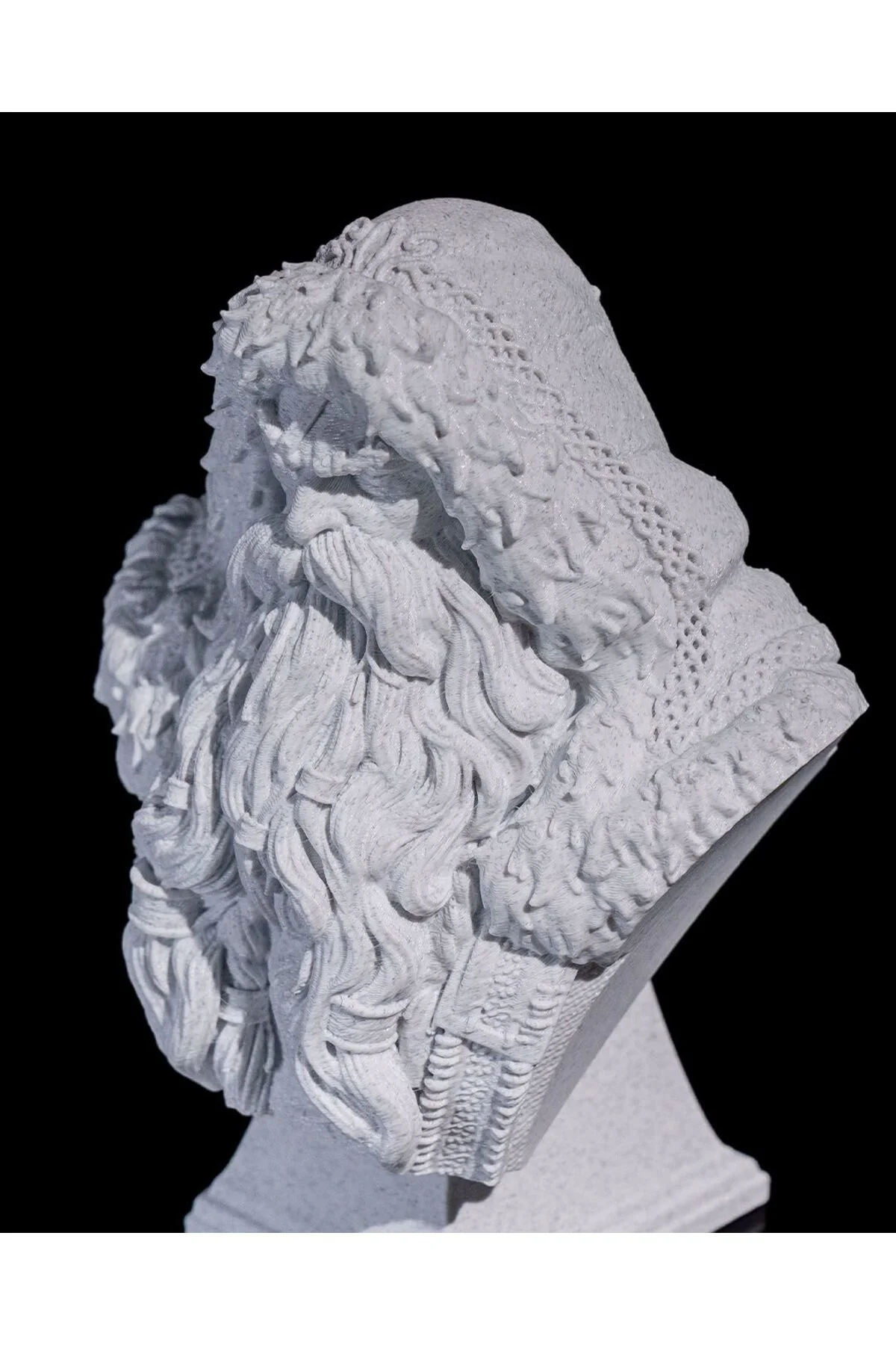 Yılbaşı İskandinav Noel Baba Büst 15CM, şık ve dekoratif ev süsü