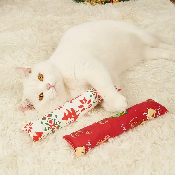 Yılbaşı Konseptli Hışırtılı Bez Kedi Oyuncağı Yılbaşı Konseptli Hışırtılı Bez Kedi Oyuncağı