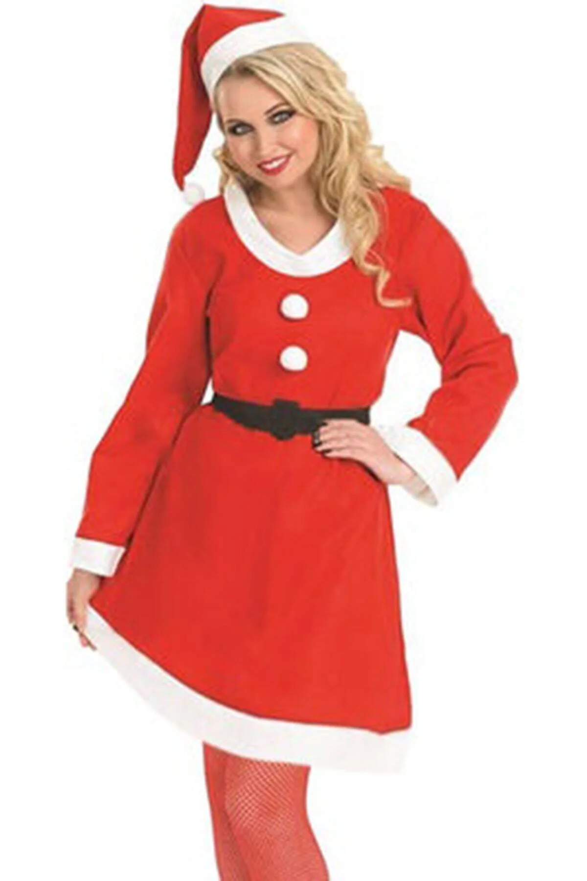 Yılbaşı Noel Anne Yetişkin Lüks Kostüm Yılbaşı Noel Anne Yetişkin Lüks Kostüm