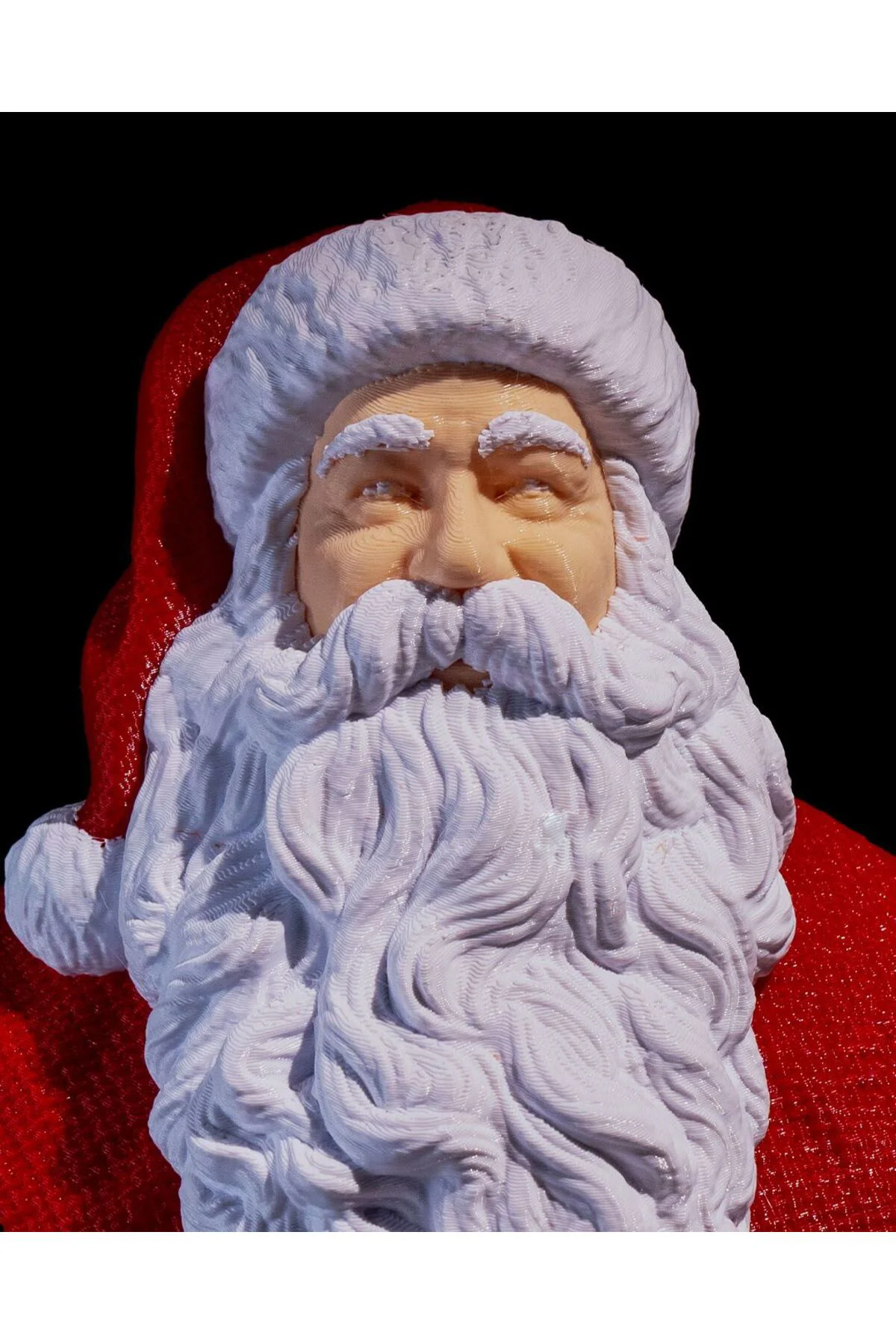 Yılbaşı Noel Baba Büst Klasik Noel Baba Boyalı Büst 15CM