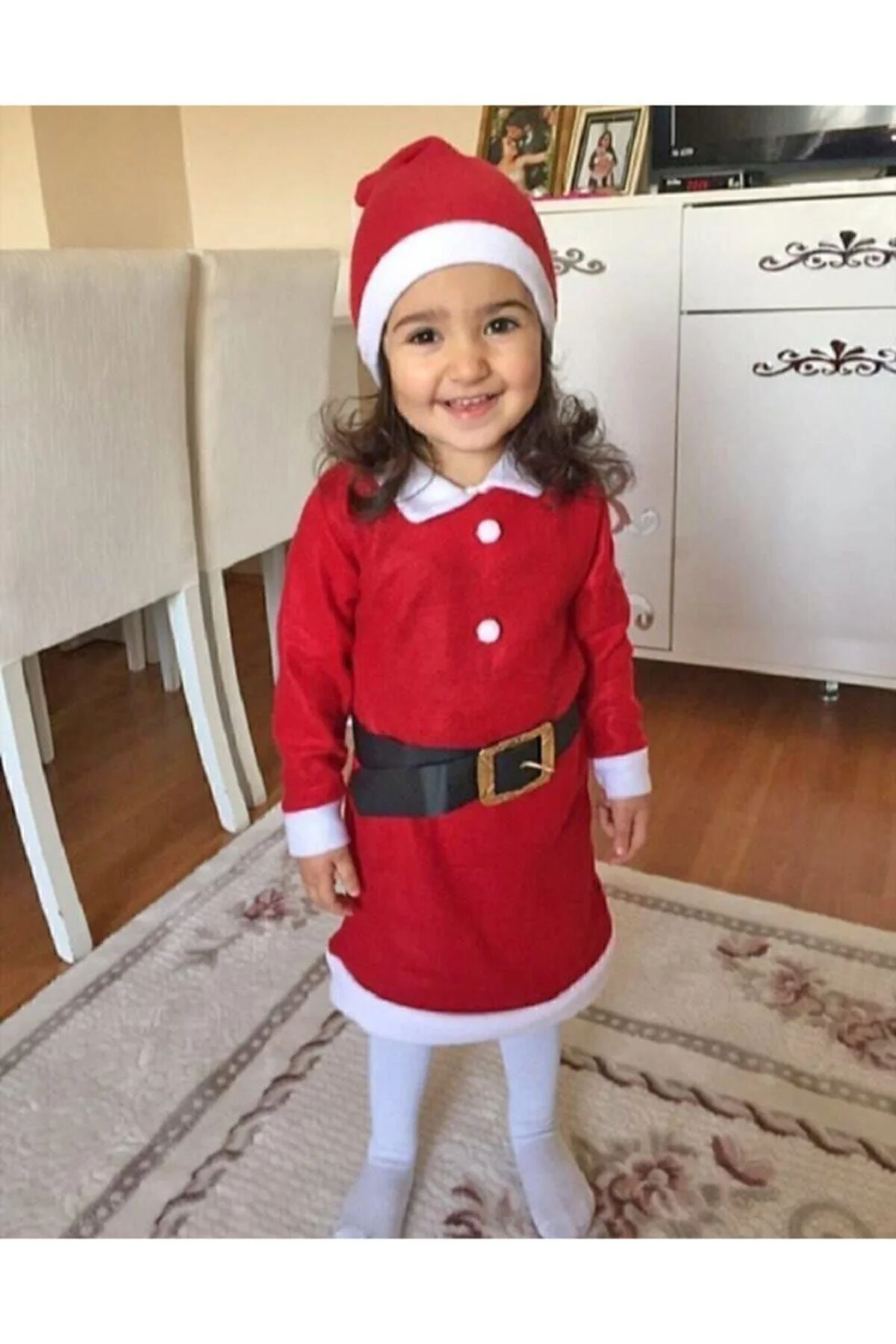 Yılbaşı Noel Baba & Noel Anne Elbise Çocuk Kardeş Kombin Kostüm