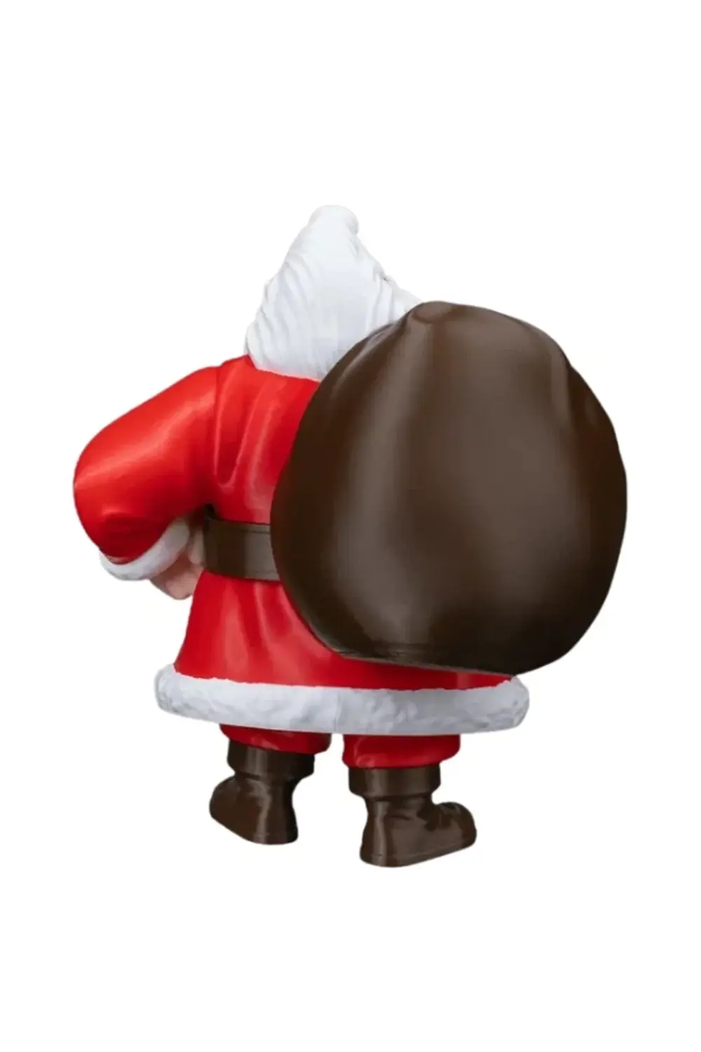 Yılbaşı Özel - 19 cm Hediye Çantalı Noel Baba Figürü - Masaüstü D