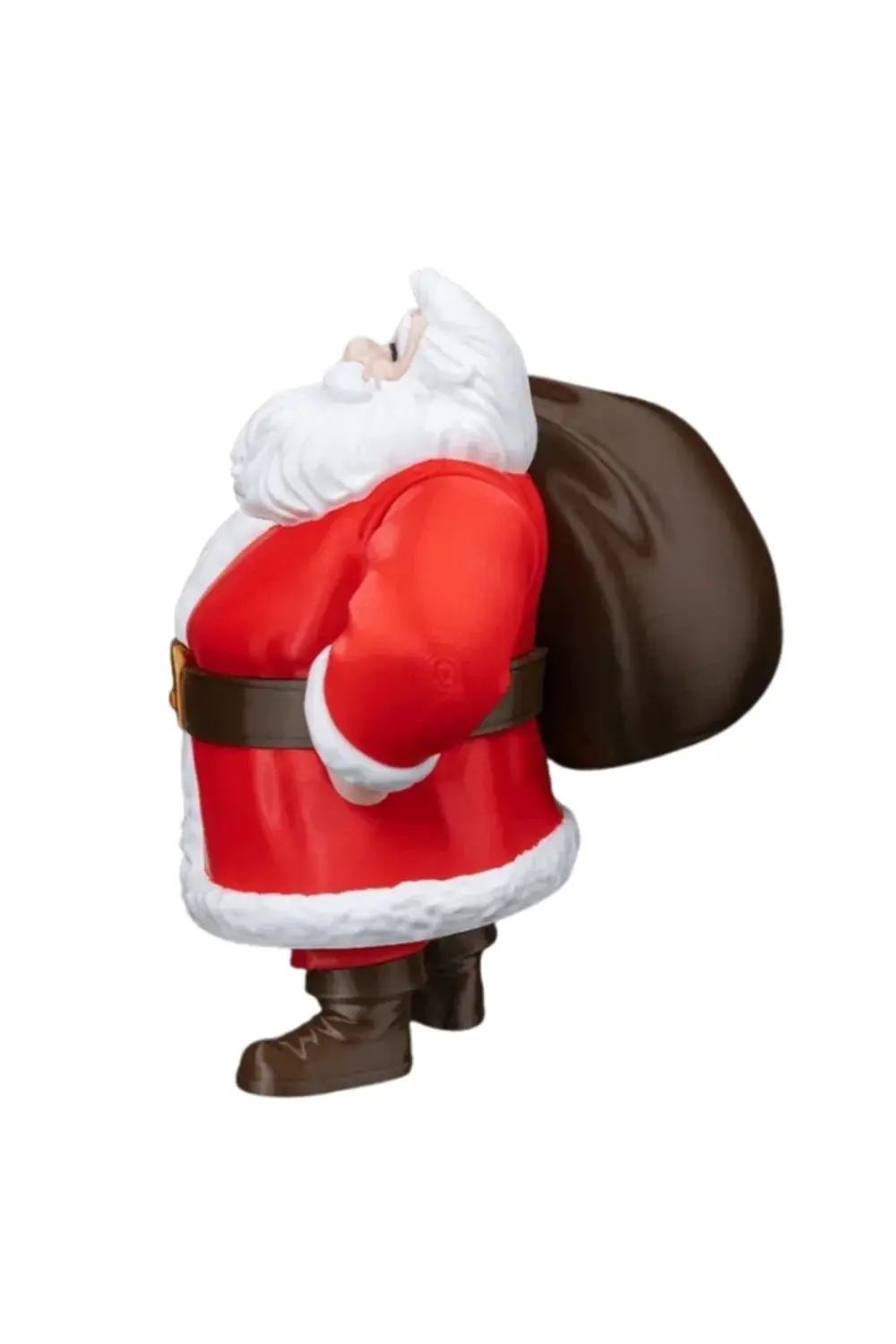 Yılbaşı Özel - 19 cm Hediye Çantalı Noel Baba Figürü - Masaüstü D