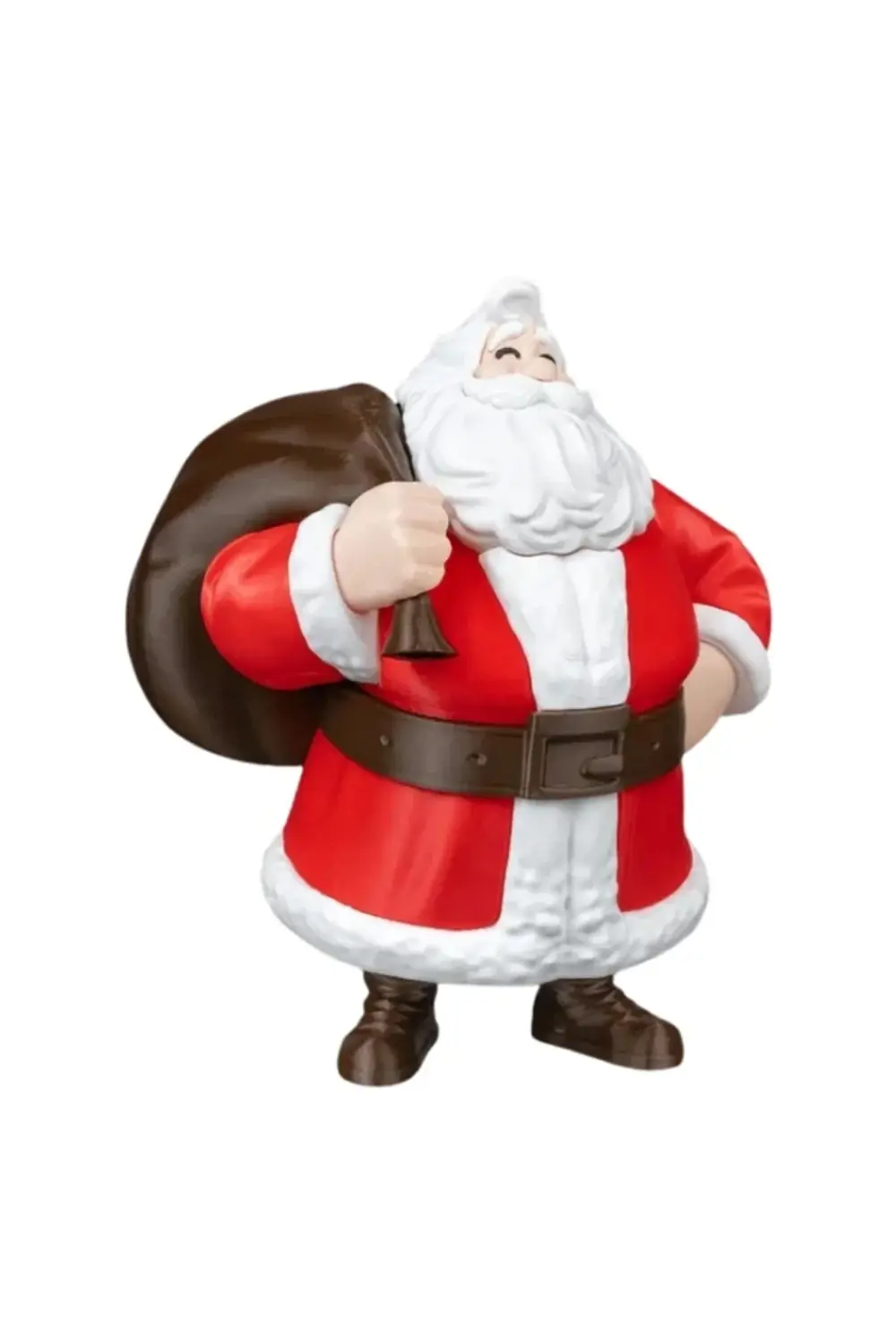 Yılbaşı Özel - 19 cm Hediye Çantalı Noel Baba Figürü - Masaüstü D