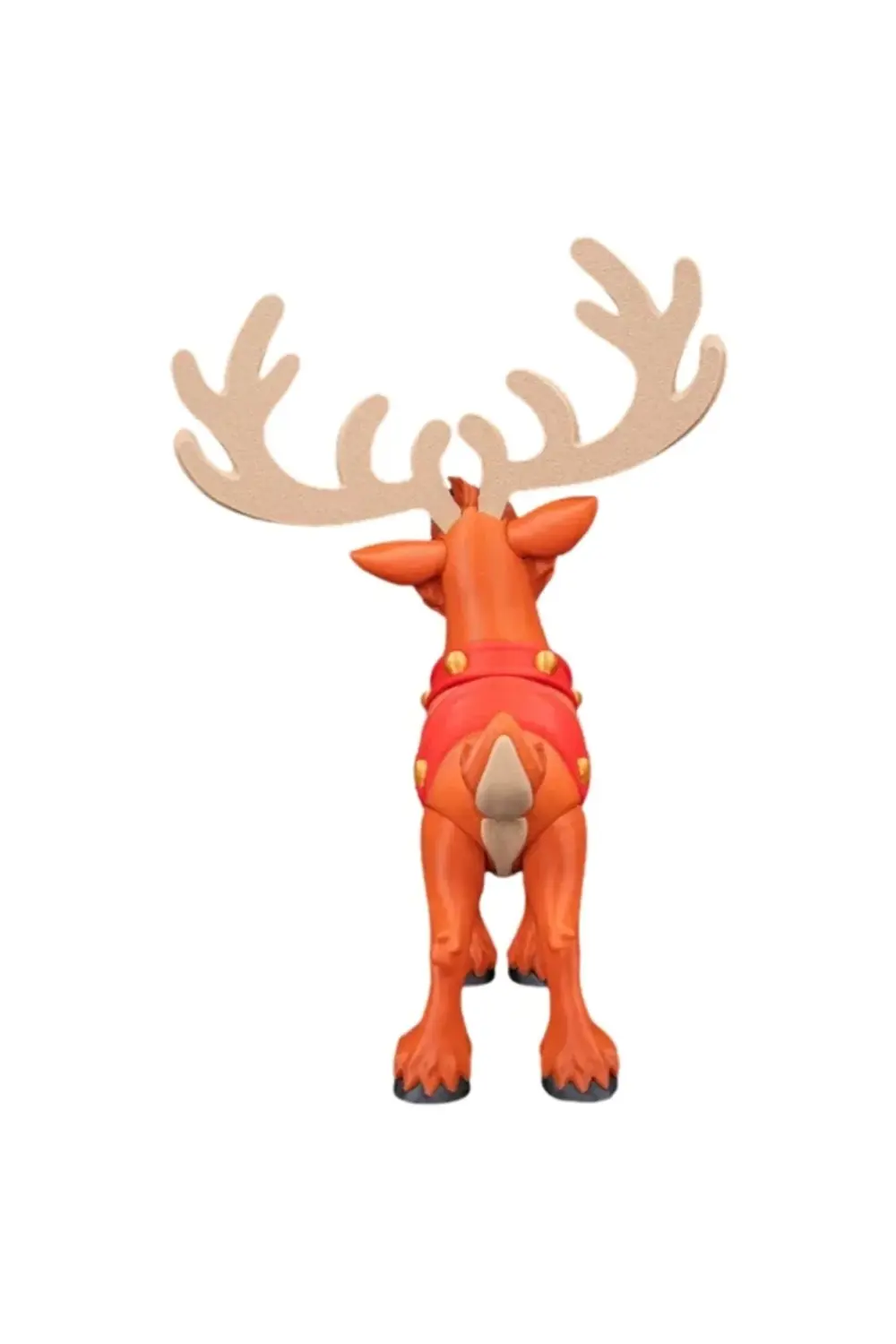 Yılbaşı Özel - 23 cm Büyük Boy Neşeli Geyik Figürü - Masaüstü Dek