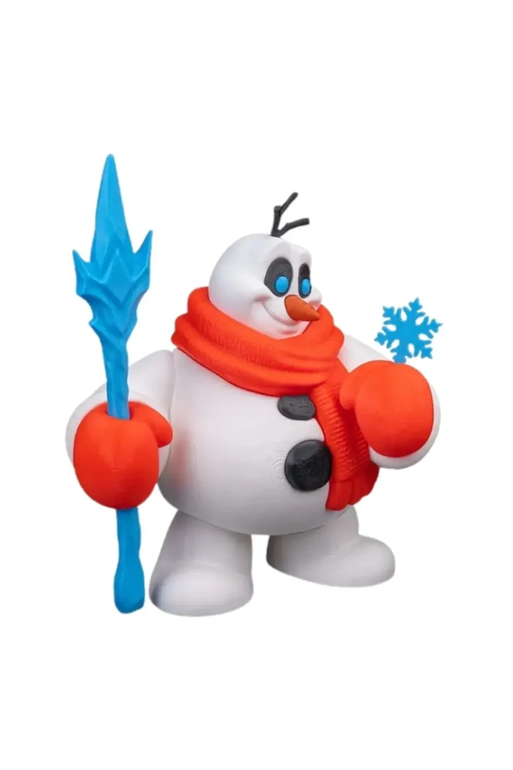 Yılbaşı Özel - 23 cm Savaşçı Kardan Adam Figürü - Koleksiyonluk W