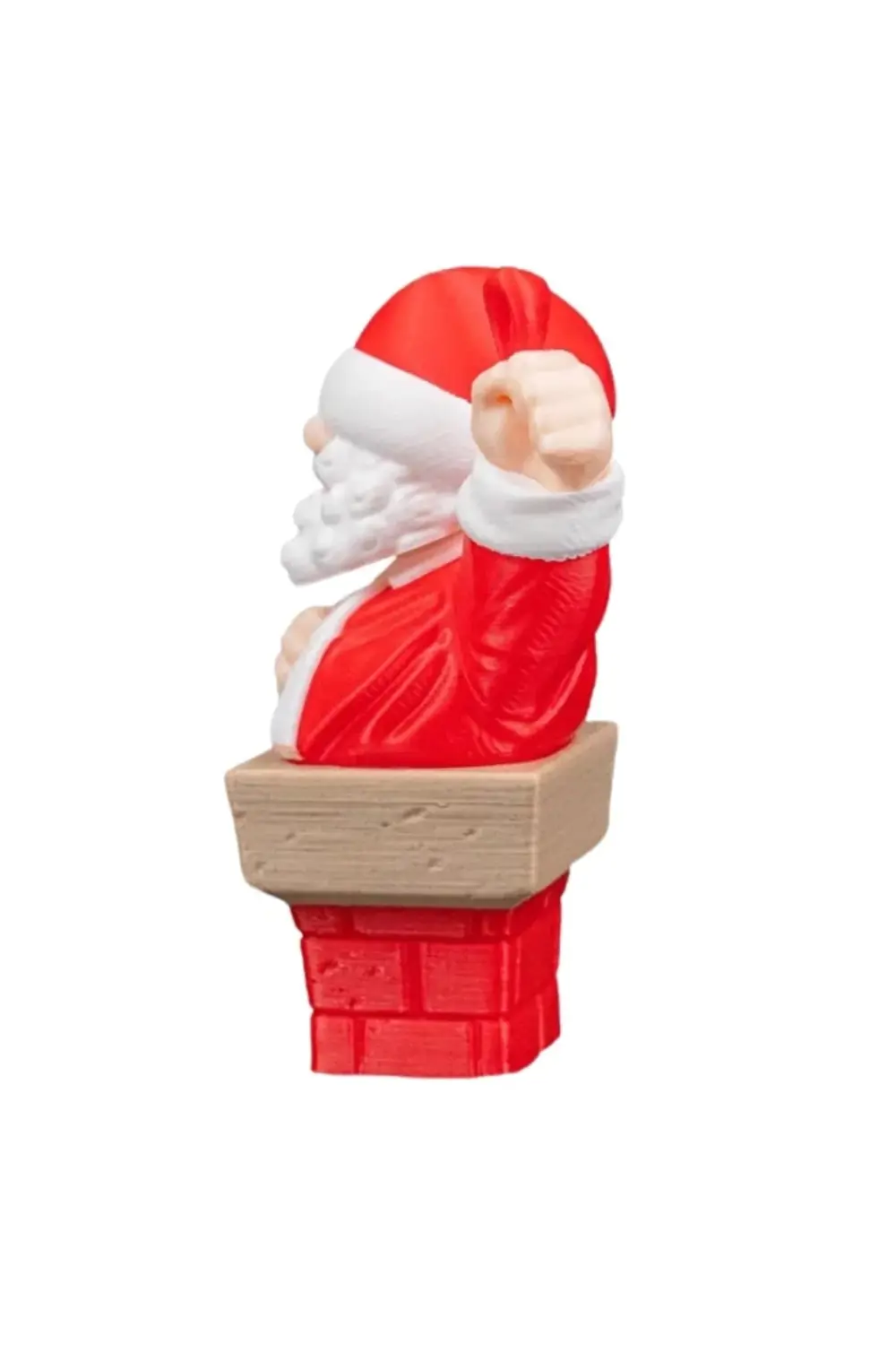 Yılbaşı Özel - 6 cm Noel Baba Ağaç Süsü Figürü - Baca Temalı Miny