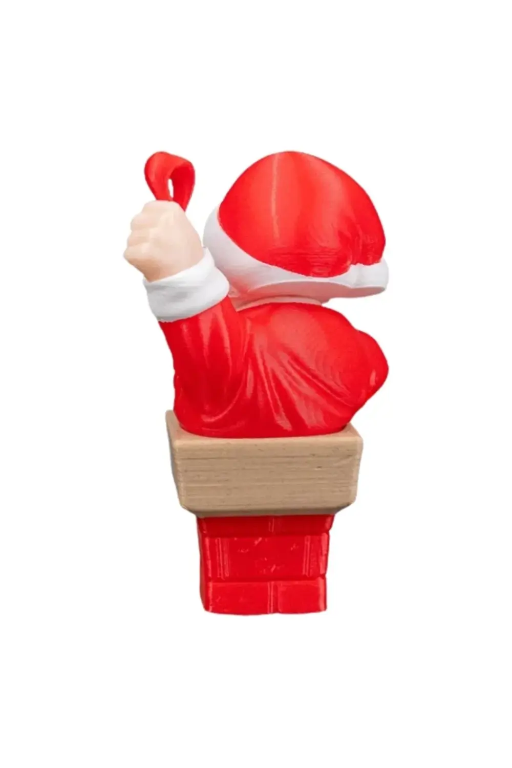 Yılbaşı Özel - 6 cm Noel Baba Ağaç Süsü Figürü - Baca Temalı Miny