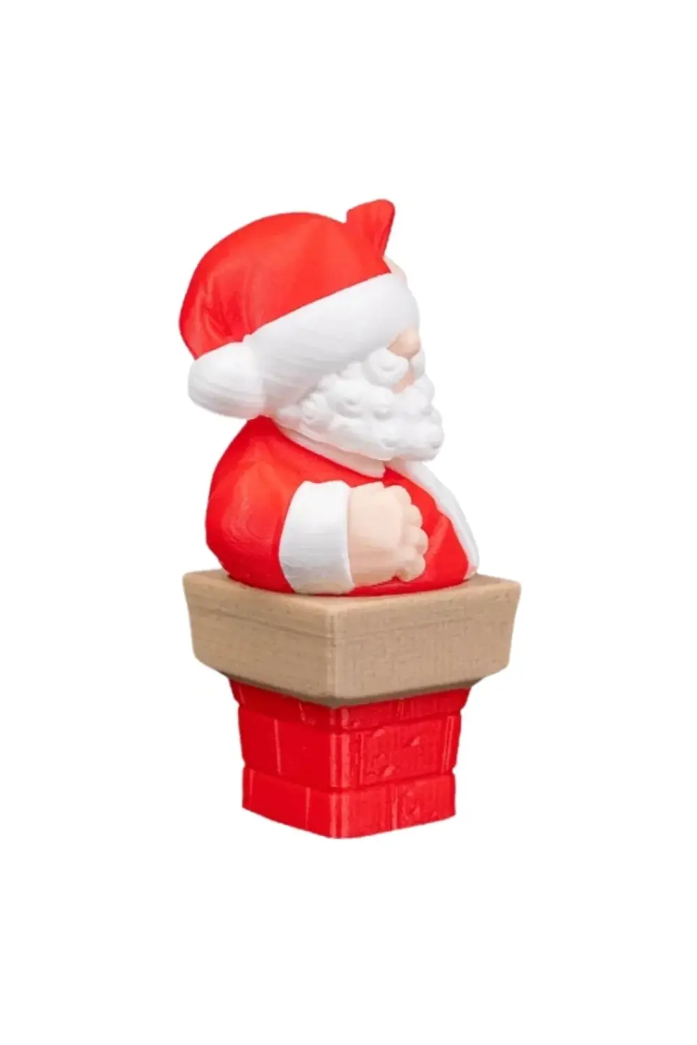 Yılbaşı Özel - 6 cm Noel Baba Ağaç Süsü Figürü - Baca Temalı Miny