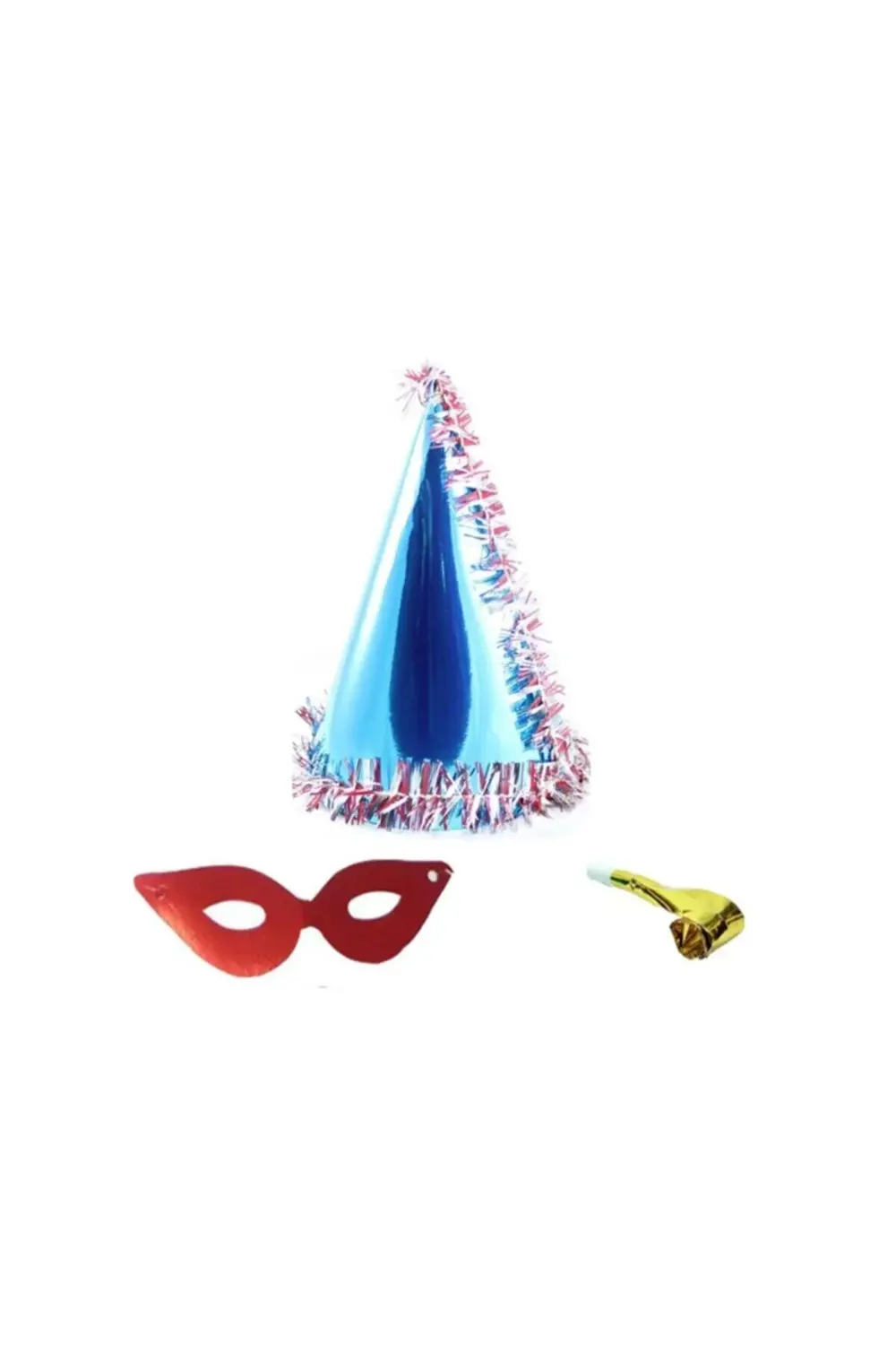 Yılbaşı Parti Seti Karton Şapka Kotyon Set Ve Boyun Süsü