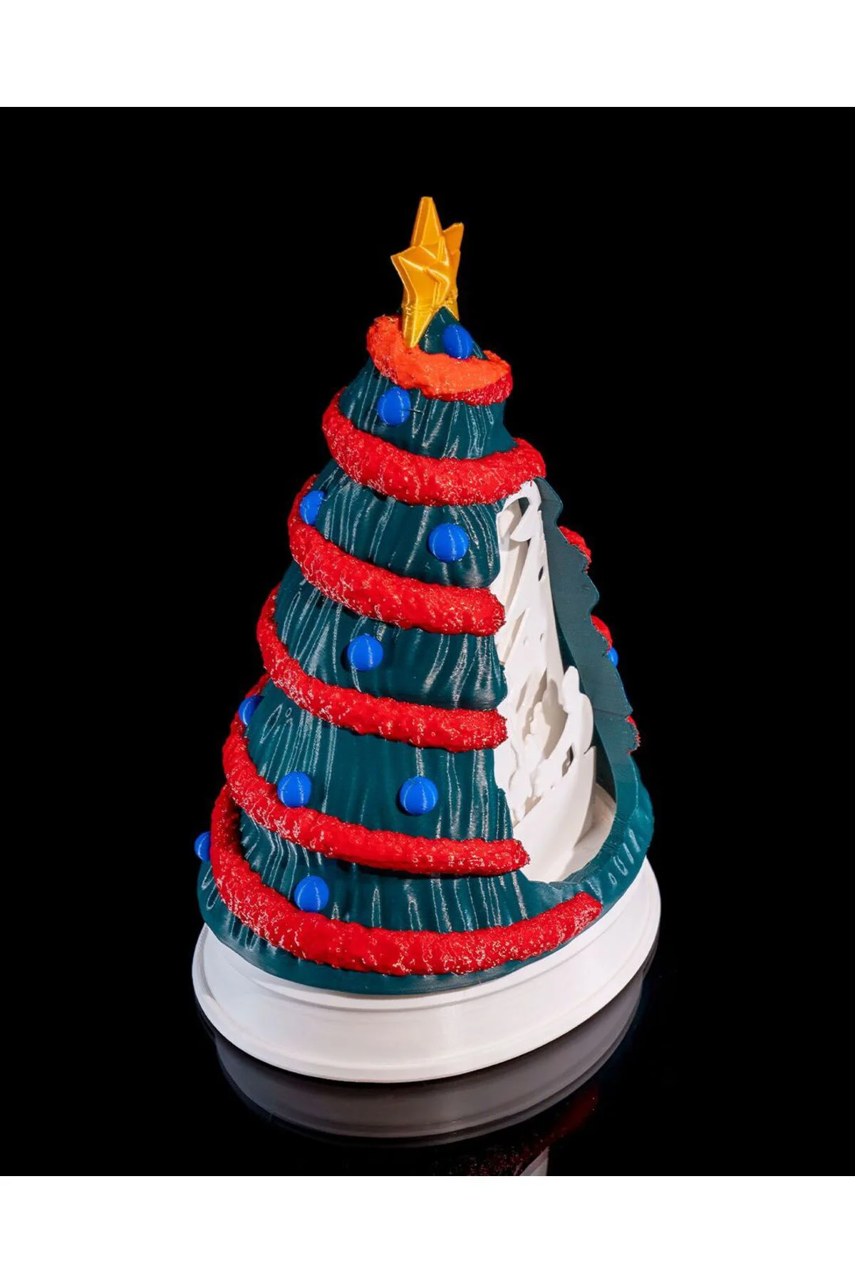 Yılbaşı Süsü Çam Ağacı Led Lamba Yılbaşı Süsü Led Lamba Büyük Boy 22CM