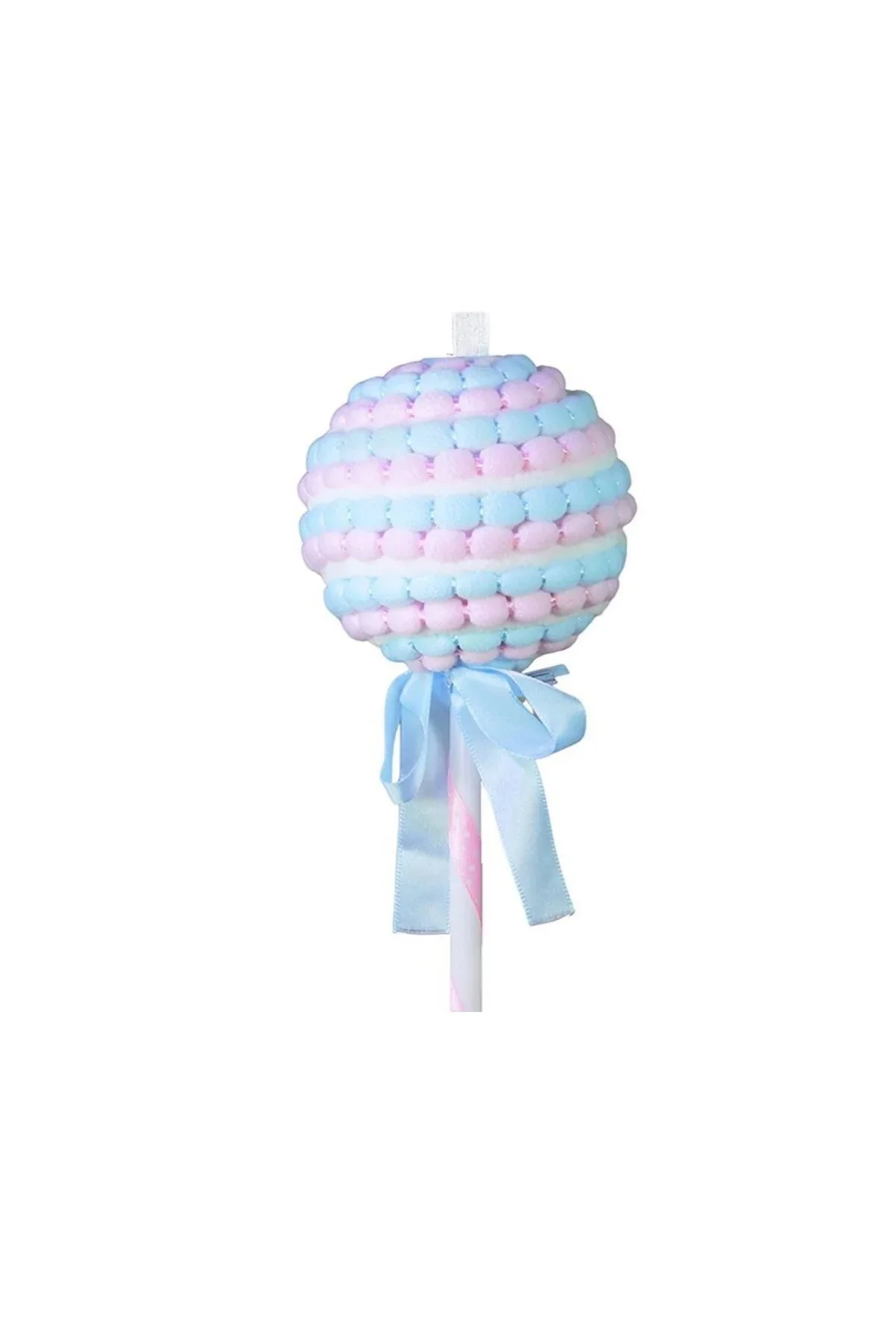 Yılbaşı Süsü Candy Çubuklu Şeker Mavi Pembe 28 cm