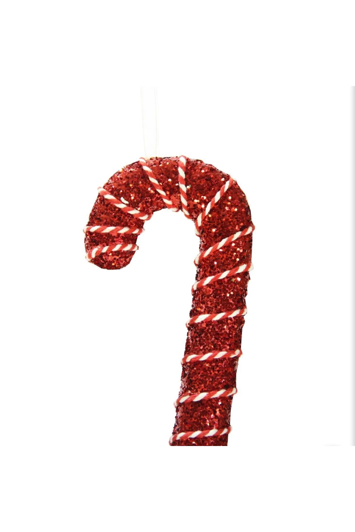 Yılbaşı Süsü İpli Baston Şeker Kırmızı 17 cm