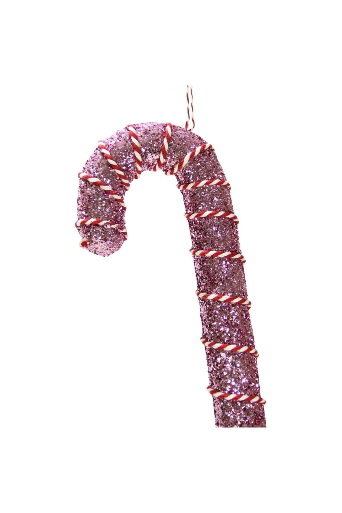 Yılbaşı Süsü İpli Baston Şeker Pembe 25 cm