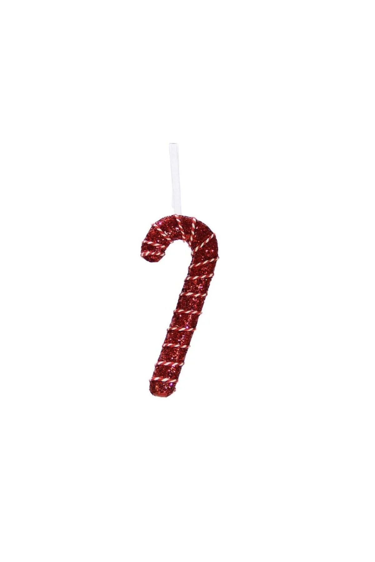Yılbaşı Süsü İpli Baston Şeker Kırmızı 17 cm