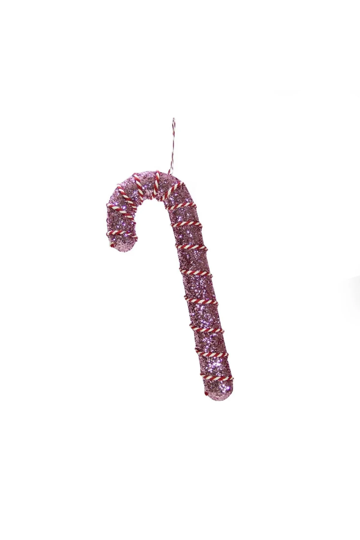 Yılbaşı Süsü İpli Baston Şeker Pembe 25 cm