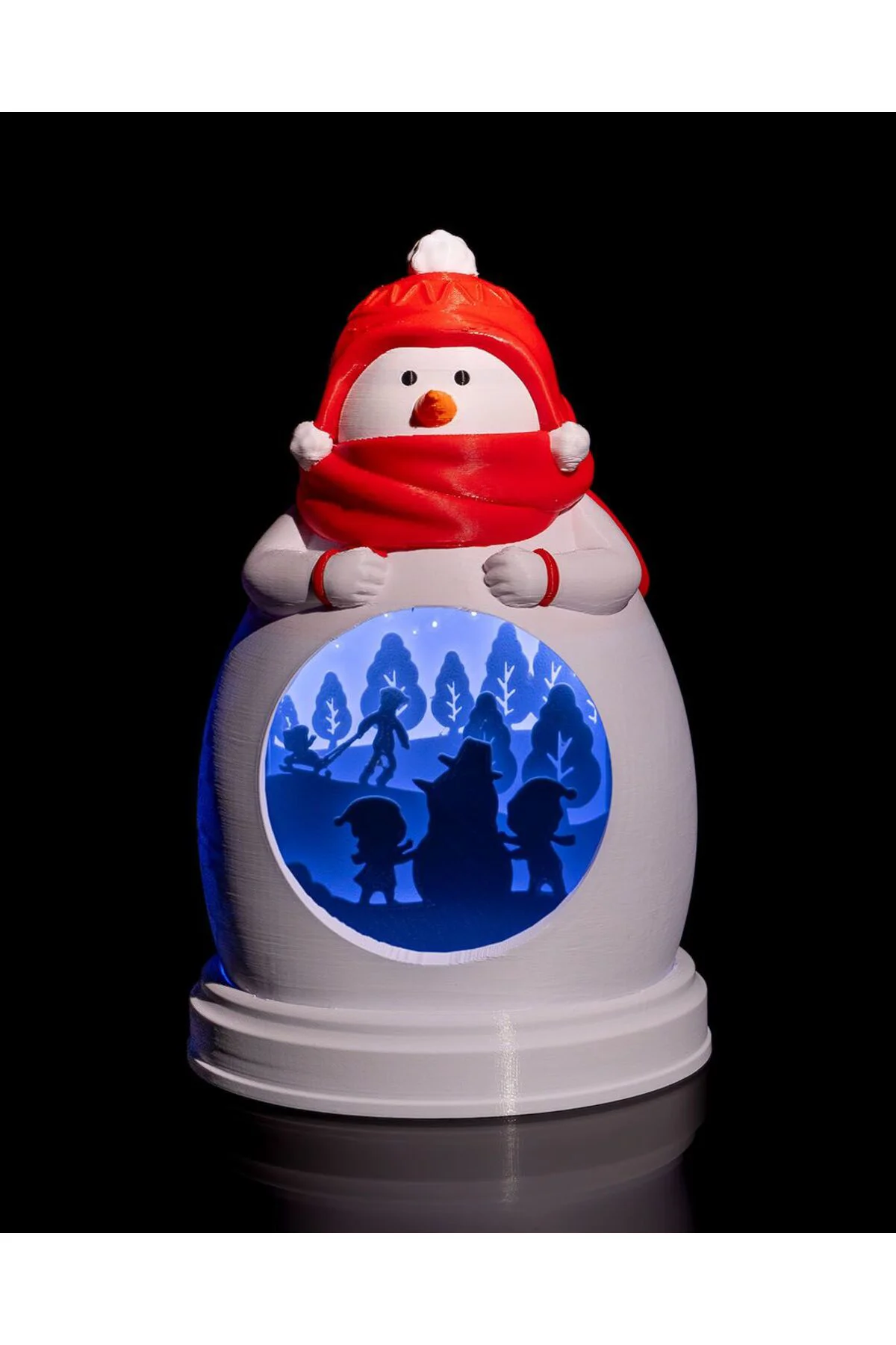 Yılbaşı Süsü Kardan Adam Led Lamba Yılbaşı Süsü Led Lamba Büyük Boy 20CM