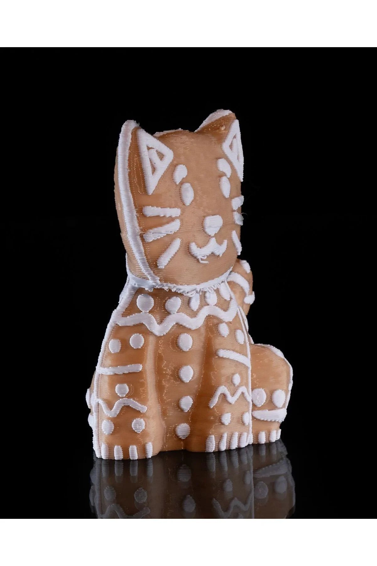 Yılbaşı Süsü kedi Yılbaşı Süsü Zencefilli Kurabiye Kedi 8CM