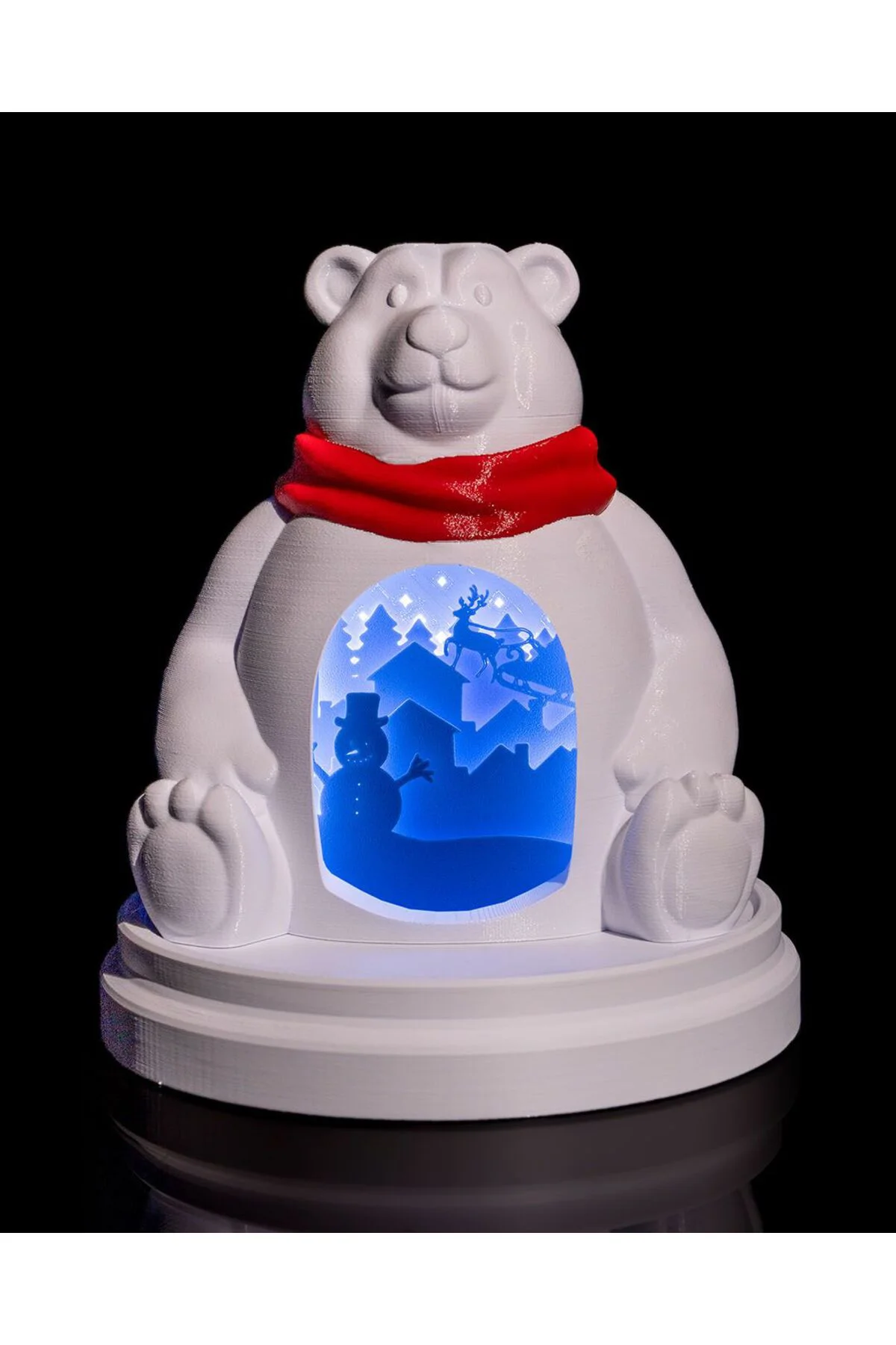 Yılbaşı Süsü Kutup Ayısı Led Lamba Yılbaşı Süsü Led Lamba Büyük Boy 20CM