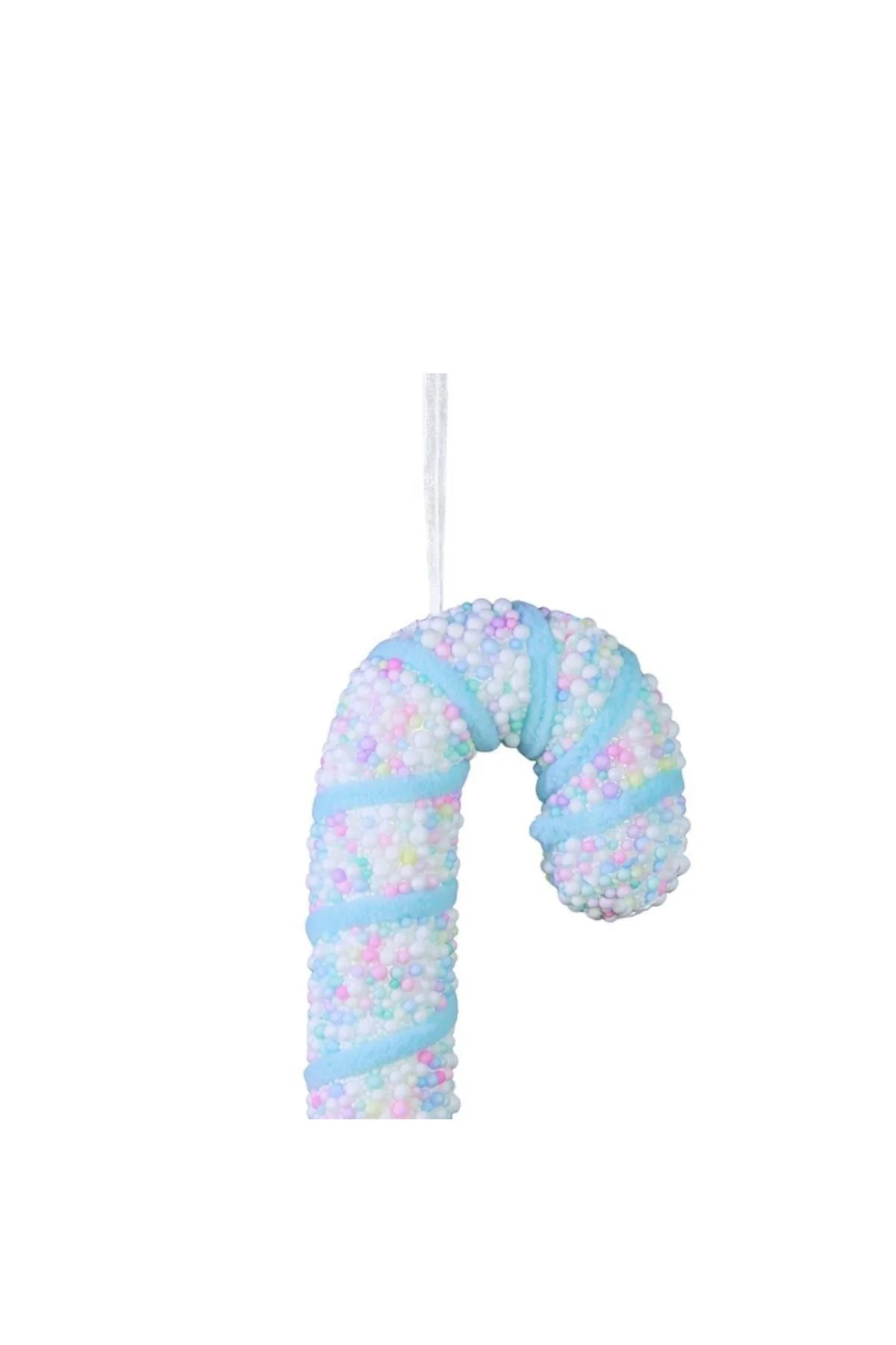 Yılbaşı Süsü Pastel Renk Baston Mavi Pembe 20 cm