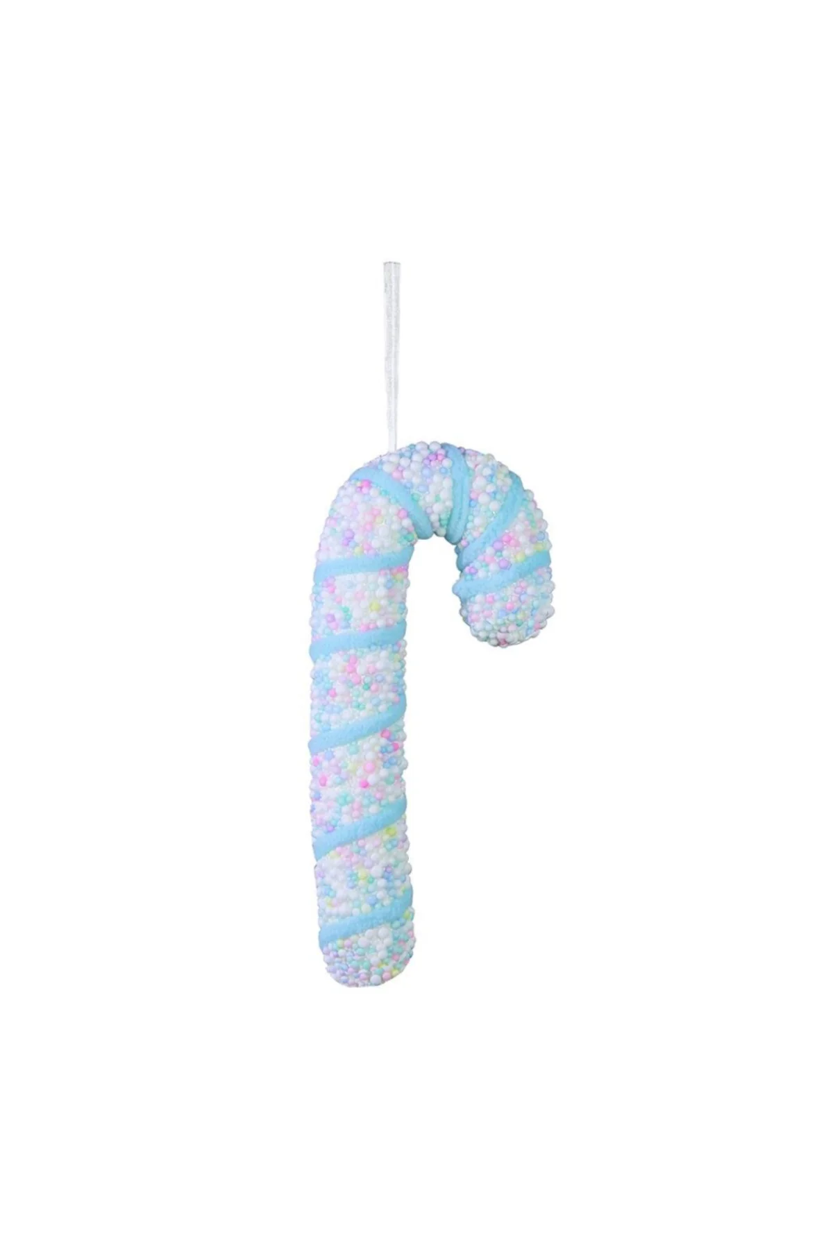 Yılbaşı Süsü Pastel Renk Baston Mavi Pembe 20 cm