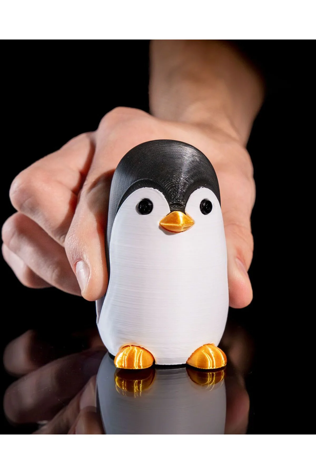 Yılbaşı Süsü Penguen Şekerlik Penguen Çikolata Kutusu 10CM