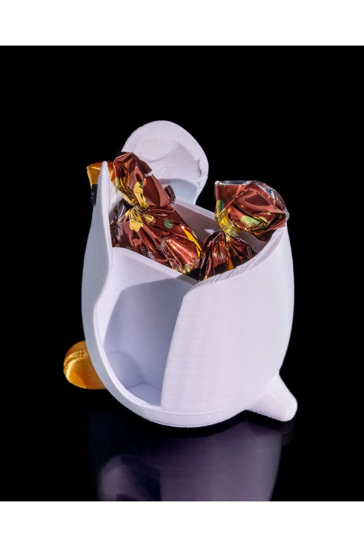 Yılbaşı Süsü Penguen Şekerlik Penguen Çikolata Kutusu 10CM