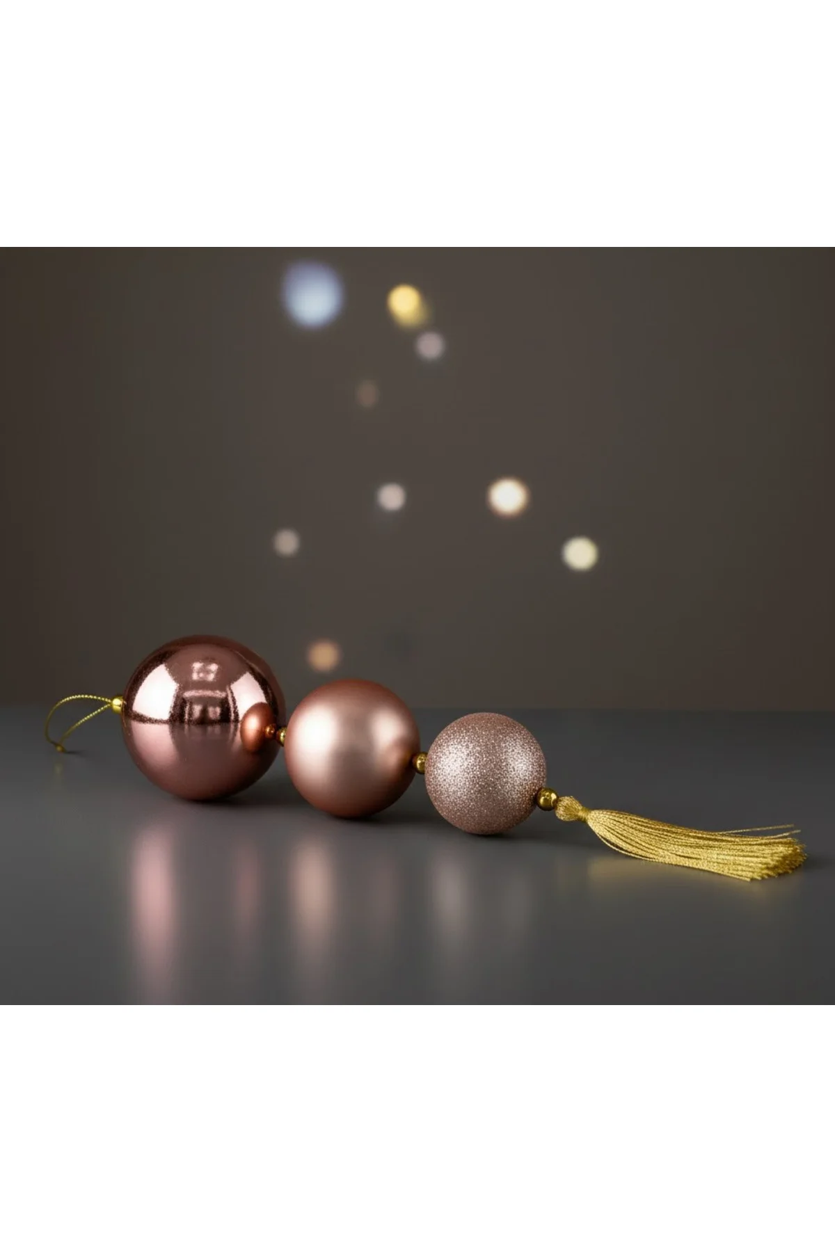 Yılbaşı Süsü Sarkıt Parlak Top Pembe 23 cm