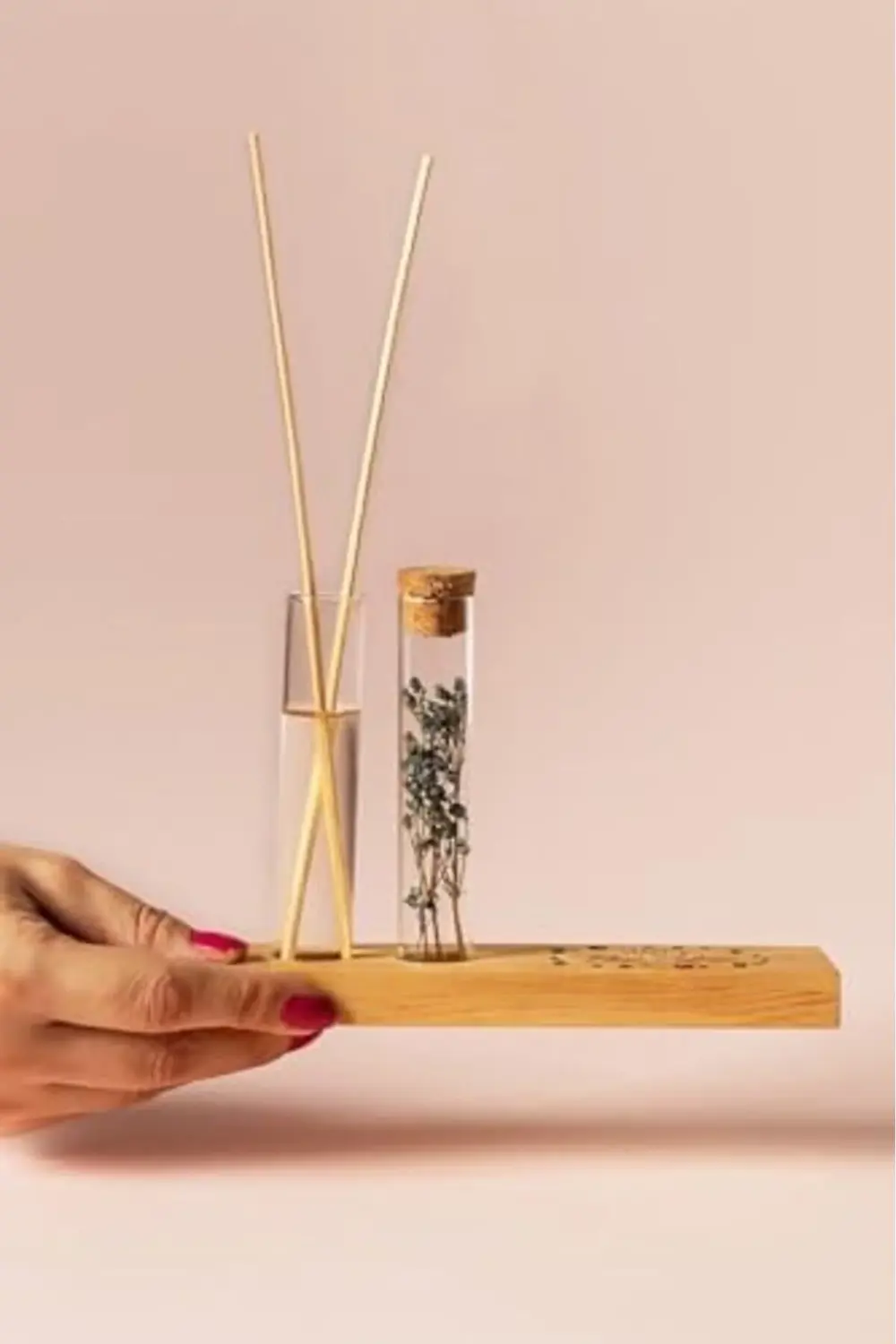 Yılbaşı Tasarımlı Dekoratif Set - Bambu Oda Kokusu Şişesi 1185222