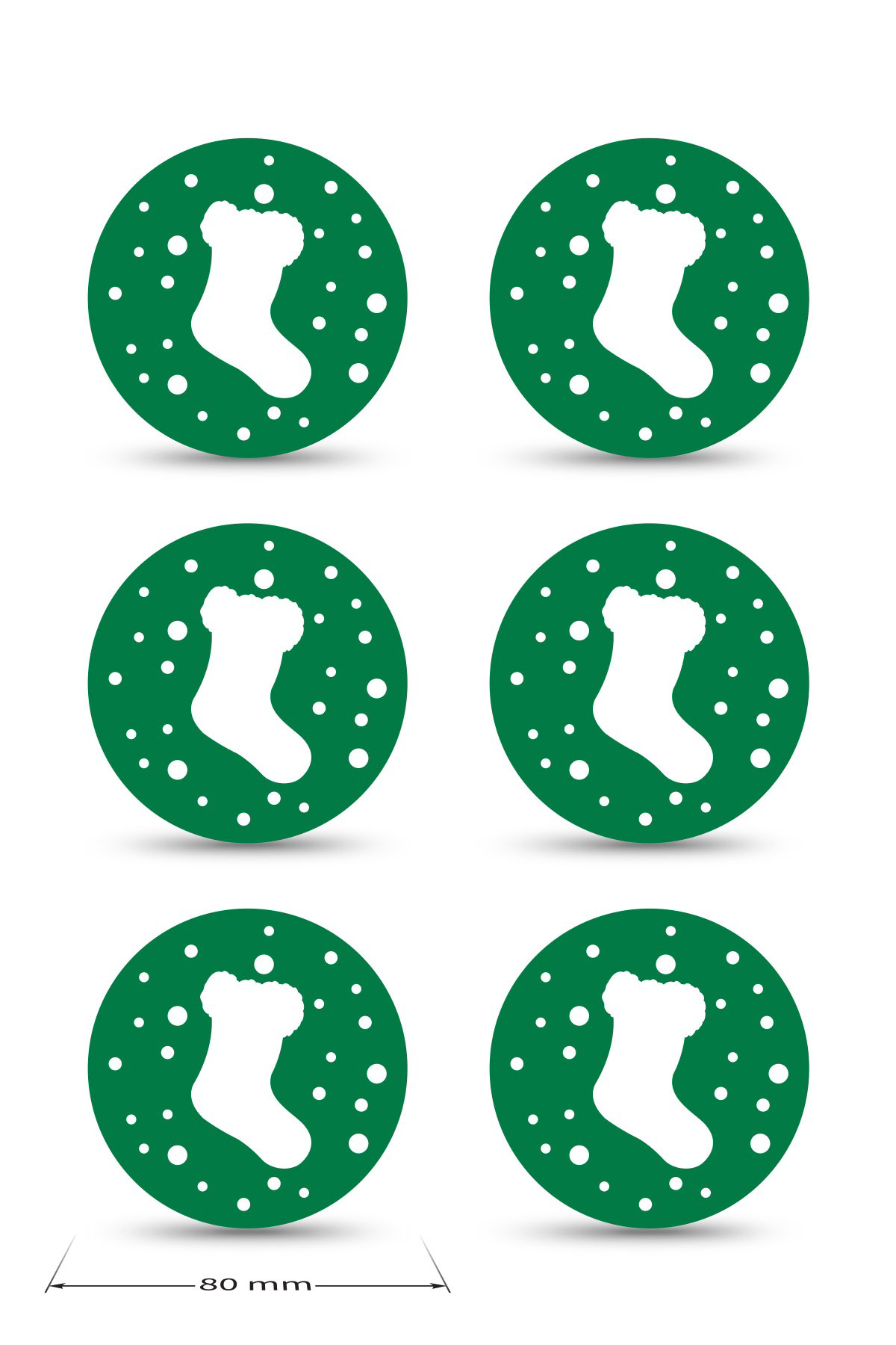 Artikel Yılbaşı Temali -4 Desenli Yeşil Keçe Bardak Altlığı 6'Lı Takım, Artikel Yılbaşı Temali -4 Desenli Yeşil Keçe Bardak Altlığı 6'Lı Takım,