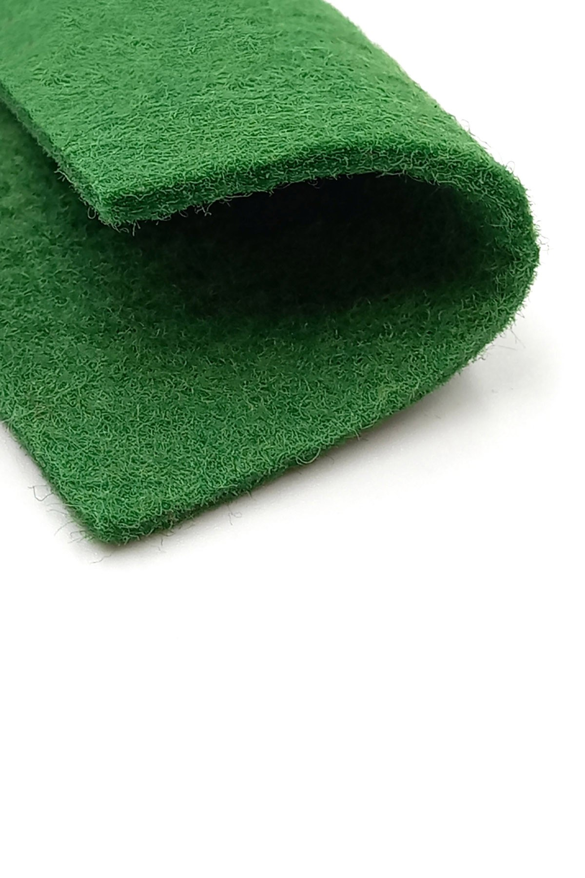 Artikel Yılbaşı Temali -6 Dantel Kenar Desenli Yeşil Keçe Bardak Altlığı 