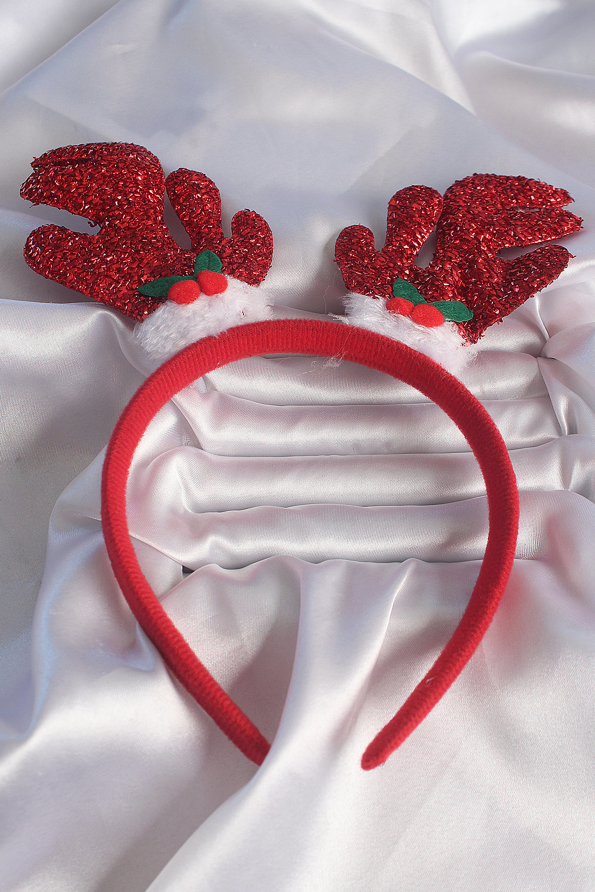 Stillove Yılbaşı Temalı Simli Geyik Boynuzu Figürlü Taç