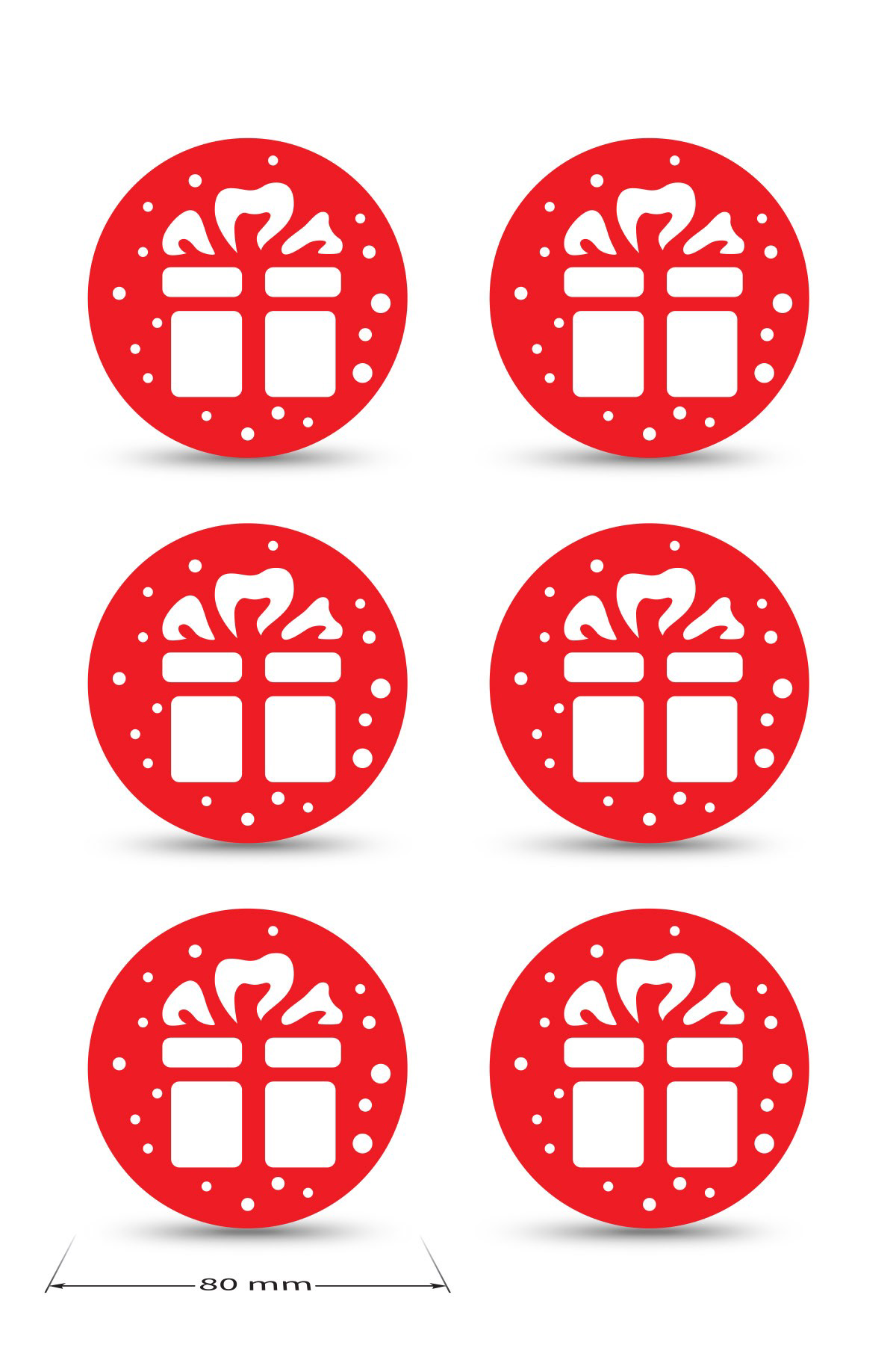 Artikel Yılbaşı Temali -5 Desenli Kırmızı Keçe Bardak Altlığı 6'Lı Takım Artikel Yılbaşı Temali -5 Desenli Kırmızı Keçe Bardak Altlığı 6'Lı Takım