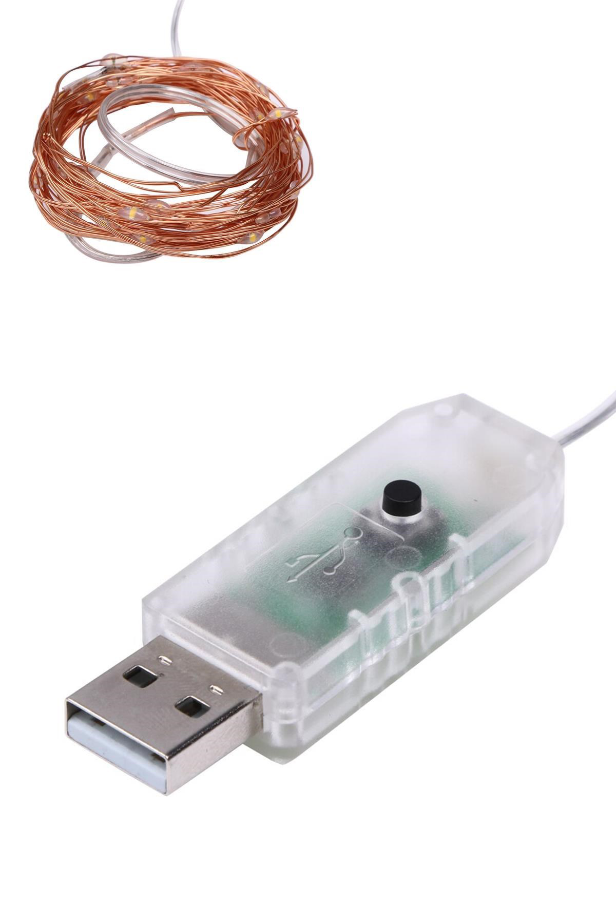 Yılbaşı ve Özel Konsept Dekorasyon 5 Mt USB Bağlantılı Led Işık (