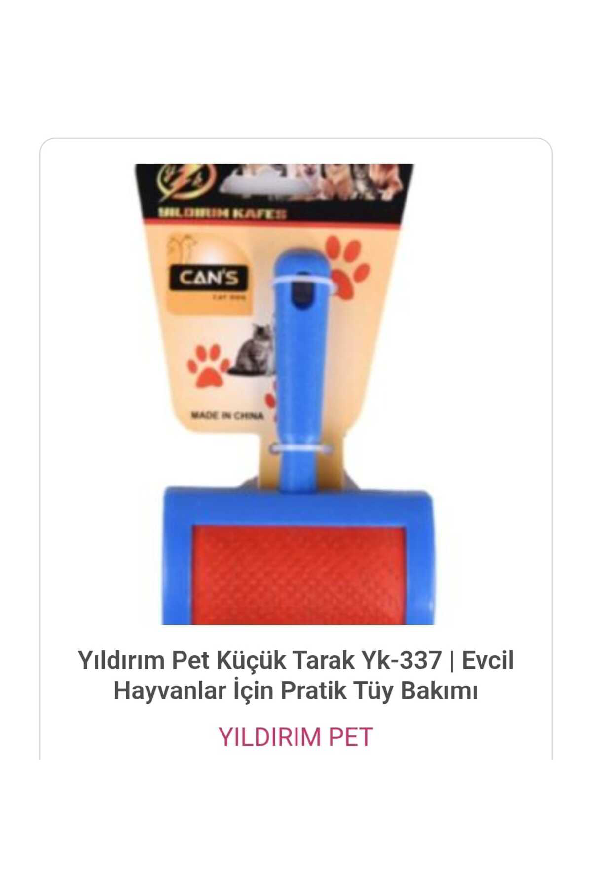 Yıldırımpet Yıldırım Pet Küçük Tarak Yk-337