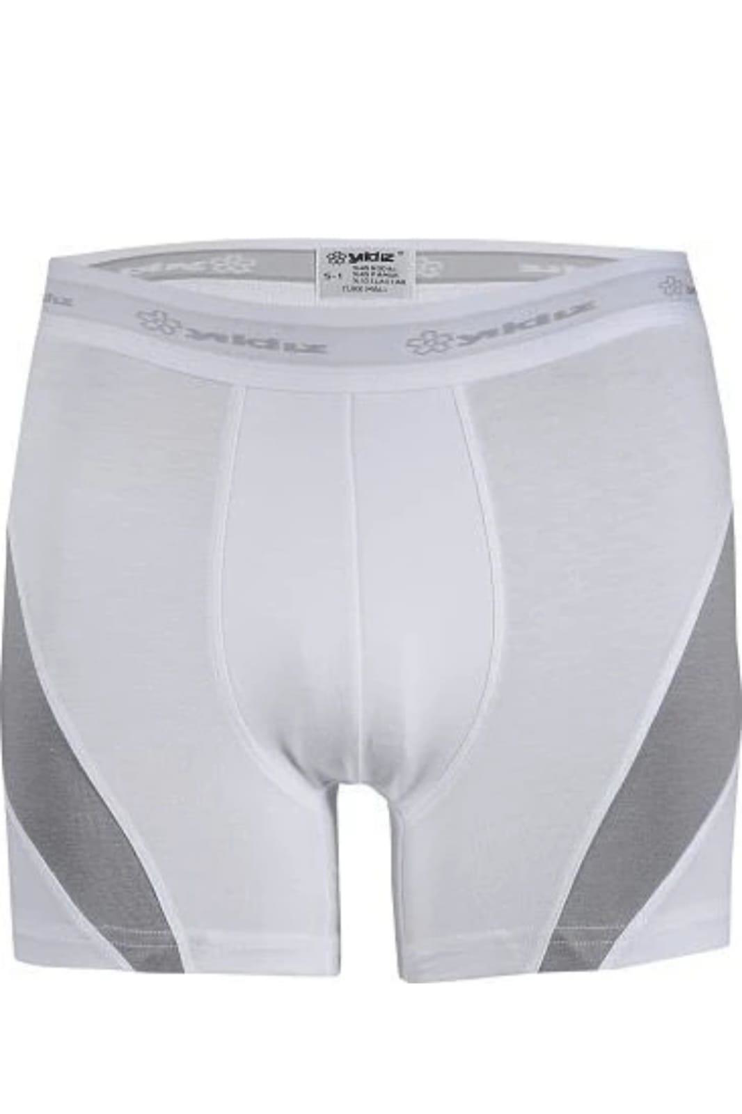 YILDIZ 115 ERKEK BEYAZ COMFORT MODAL BOXER 6 ADET