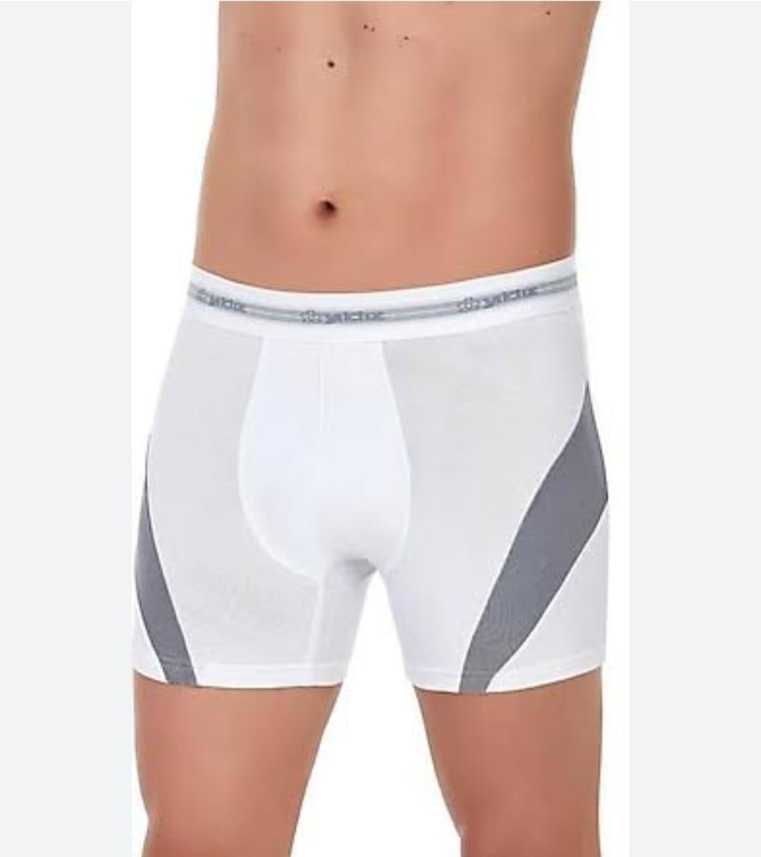 YILDIZ 115 ERKEK BEYAZ COMFORT MODAL BOXER TEKLİ