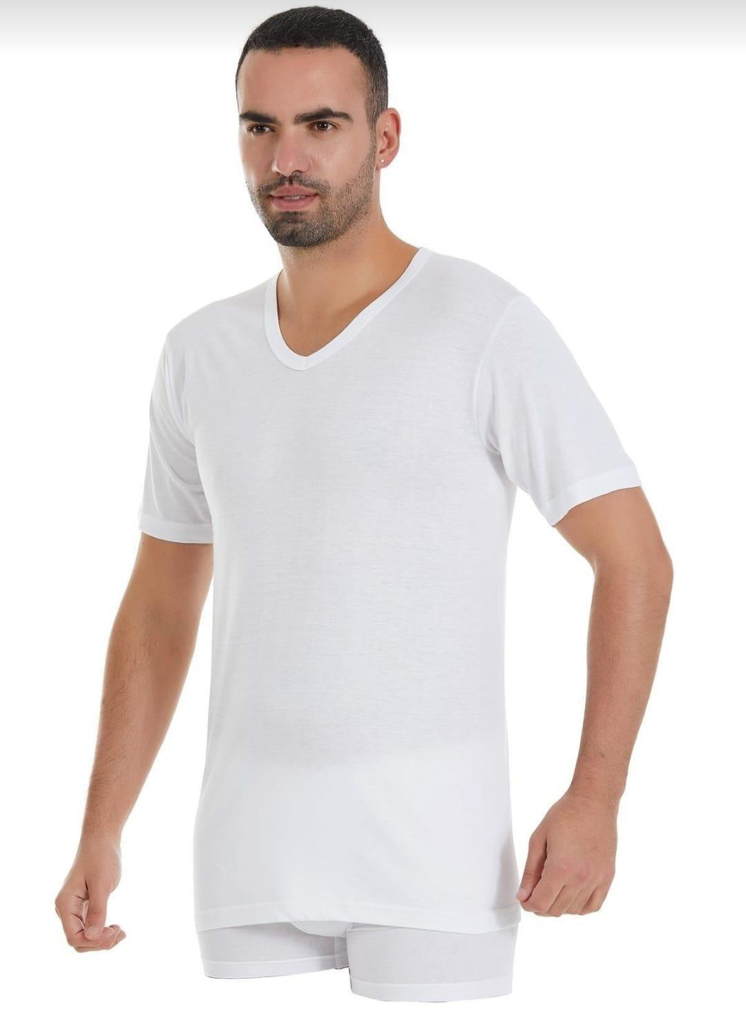 YILDIZ 126 ERKEK MODAL SÜPER İNCE V YAKA KISA KOL ATLET 12 ADET