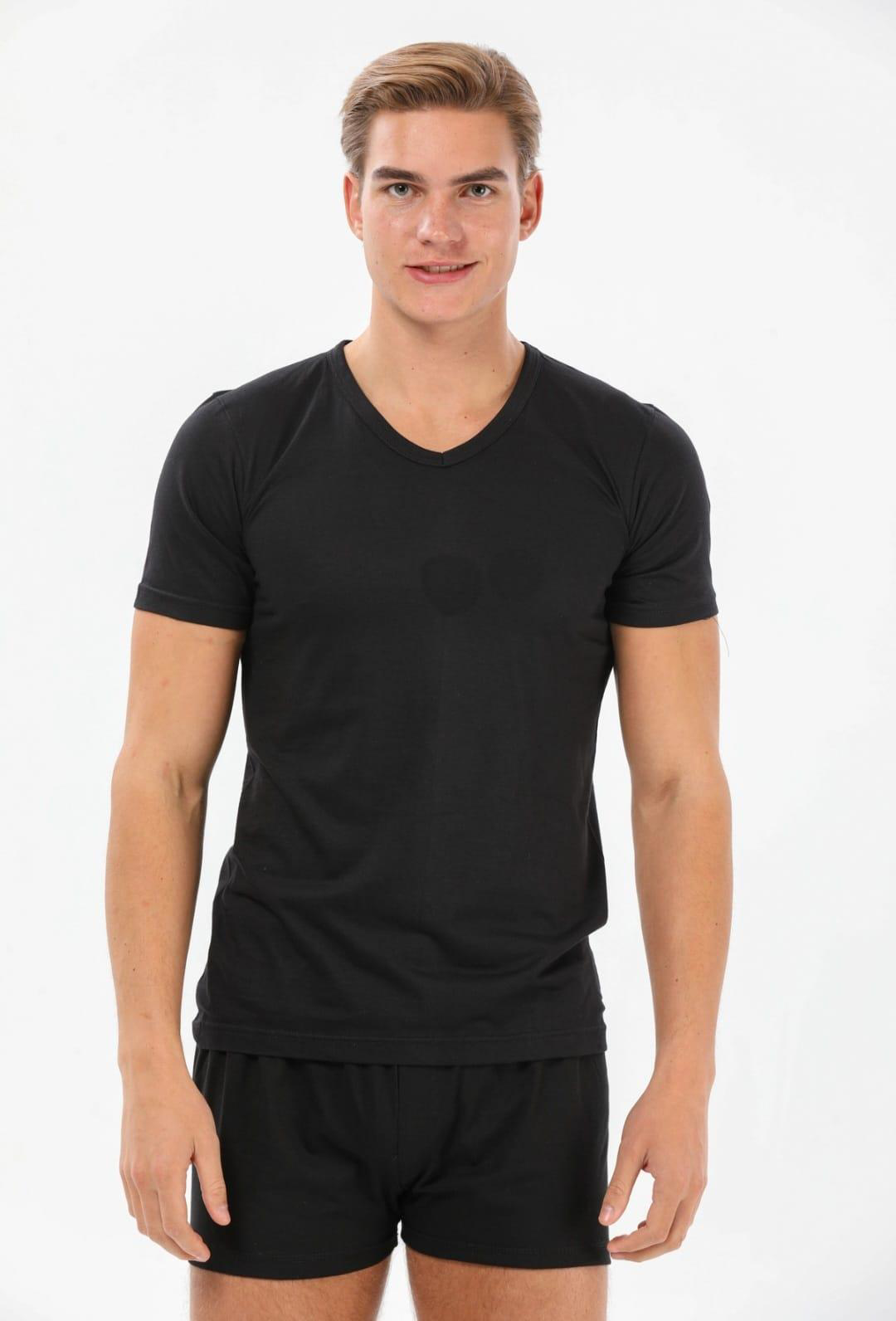 YILDIZ 127 ERKEK MODAL SÜPER İNCE KISA KOL V YAKA ATLET 3 ADET