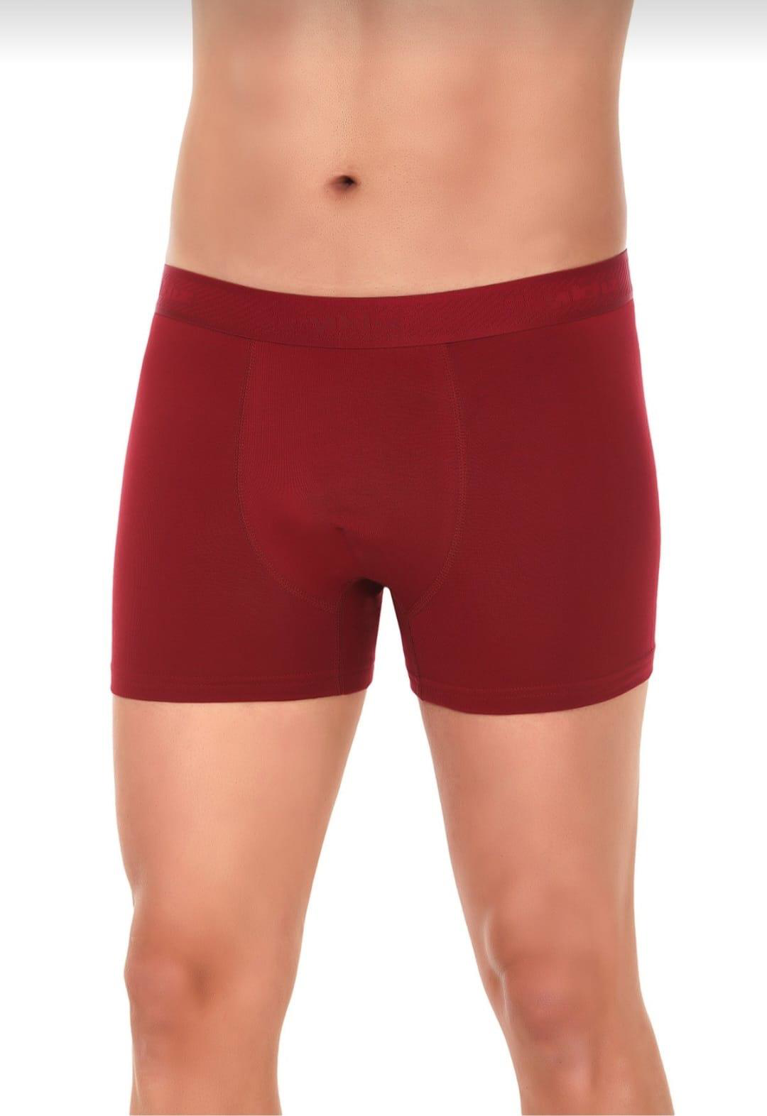 5 Yildiz Yildiz 37 Erkek Modal Likrali Boxer Bordo 12 Adet