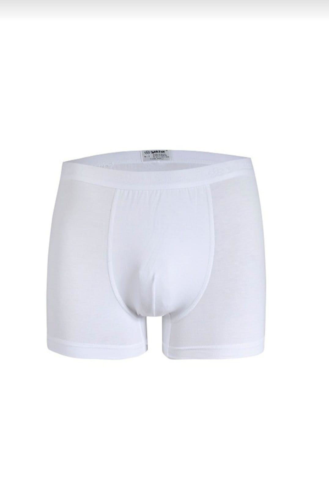 YILDIZ 39 ERKEK MODAL LİKRALI BOXER BEYAZ TEKLİ