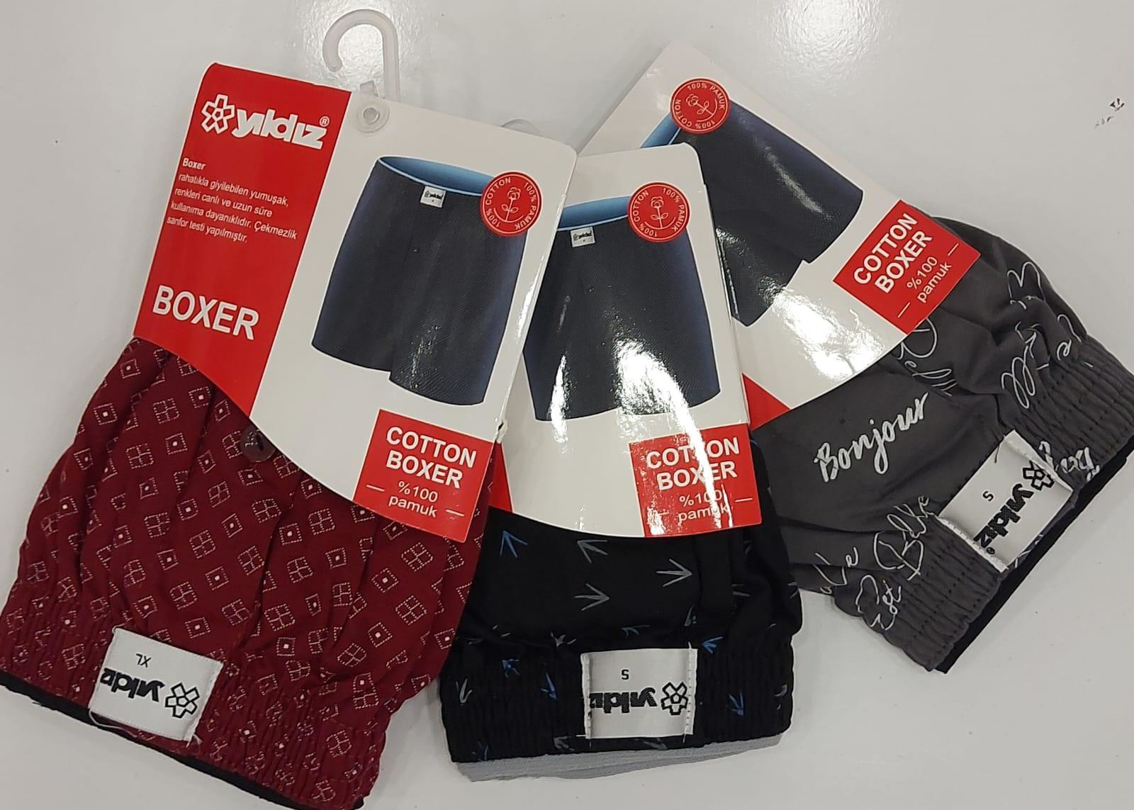 YILDIZ 43 ERKEK HAVLU BEL DESENLİ BOXER 3 ADET YILDIZ 43 ERKEK HAVLU BEL DESENLİ BOXER 3 ADET