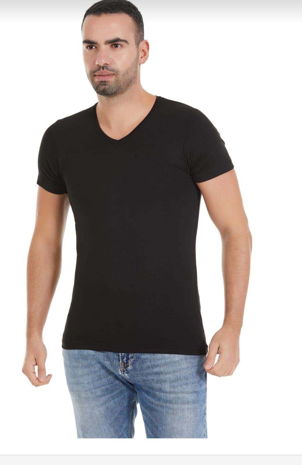 YILDIZ 481 ERKEK BAMBU V YAKA KISA KOL ATLET 3 ADET